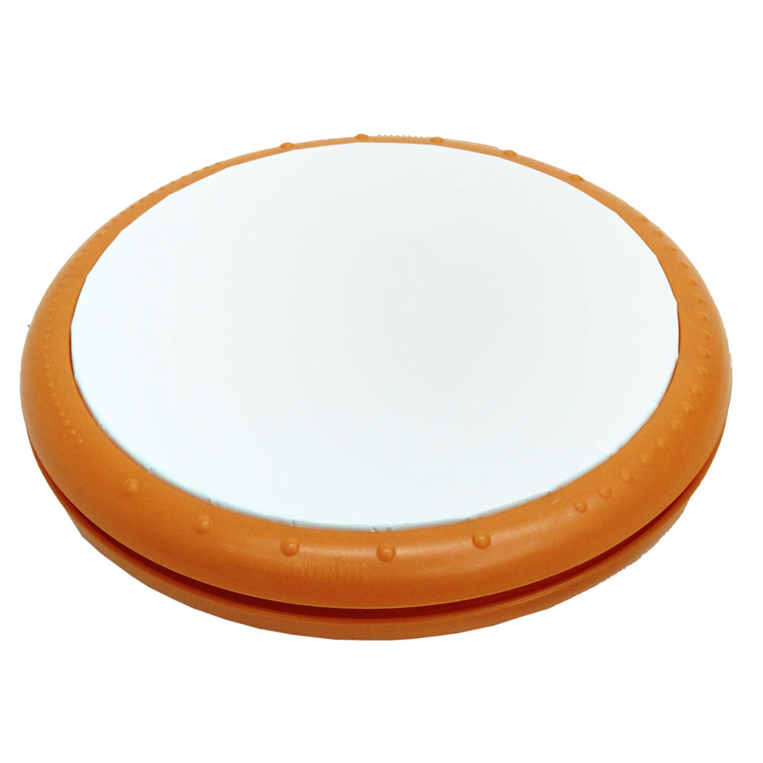 Westco Educational Products 8in Plastic Frame Drum With Mallet, Orange/White - Image 4