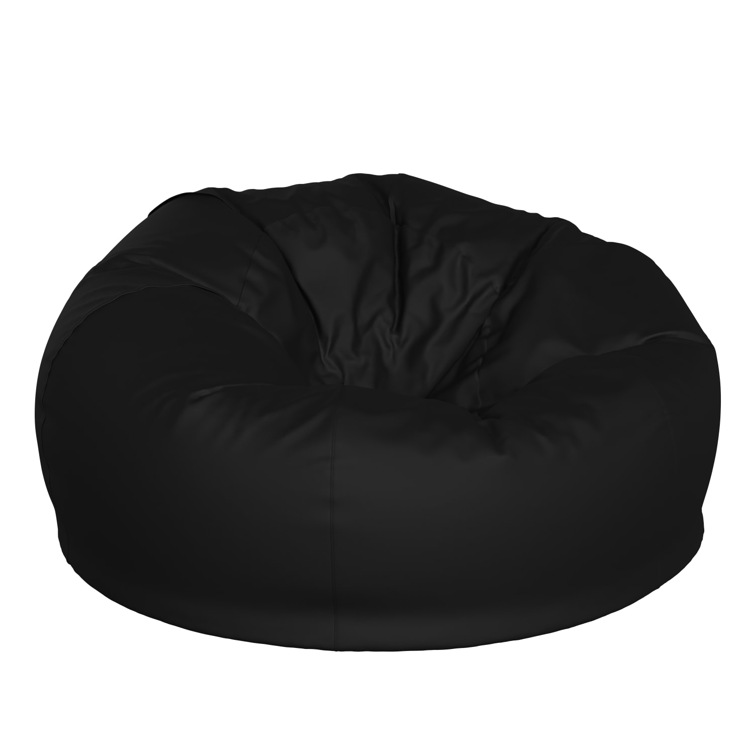 Flash Furniture Oversized Bean Bag Chair For Kids And Adults Black PopularChairscom