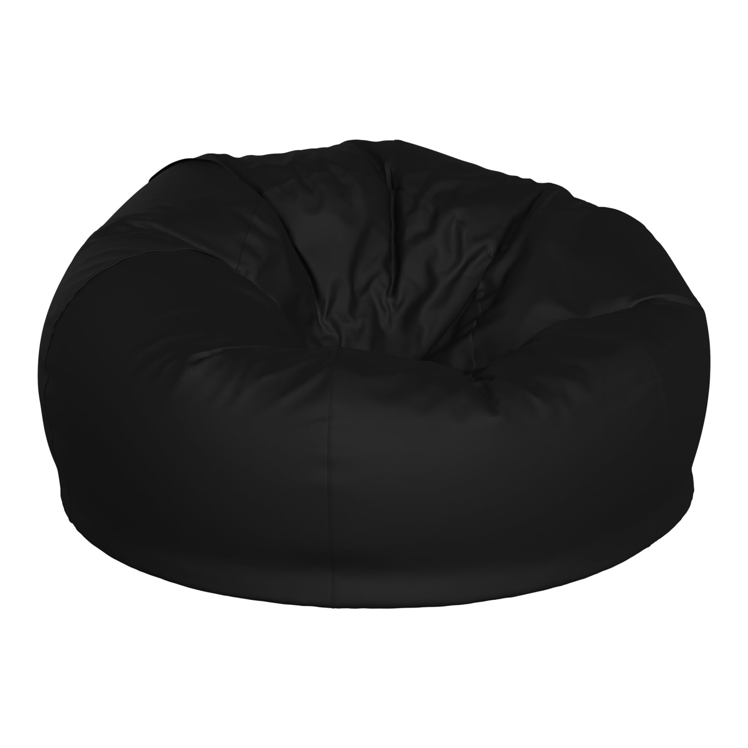 Flash Furniture Oversized Bean Bag Chair For Kids And Adults Black PopularChairscom