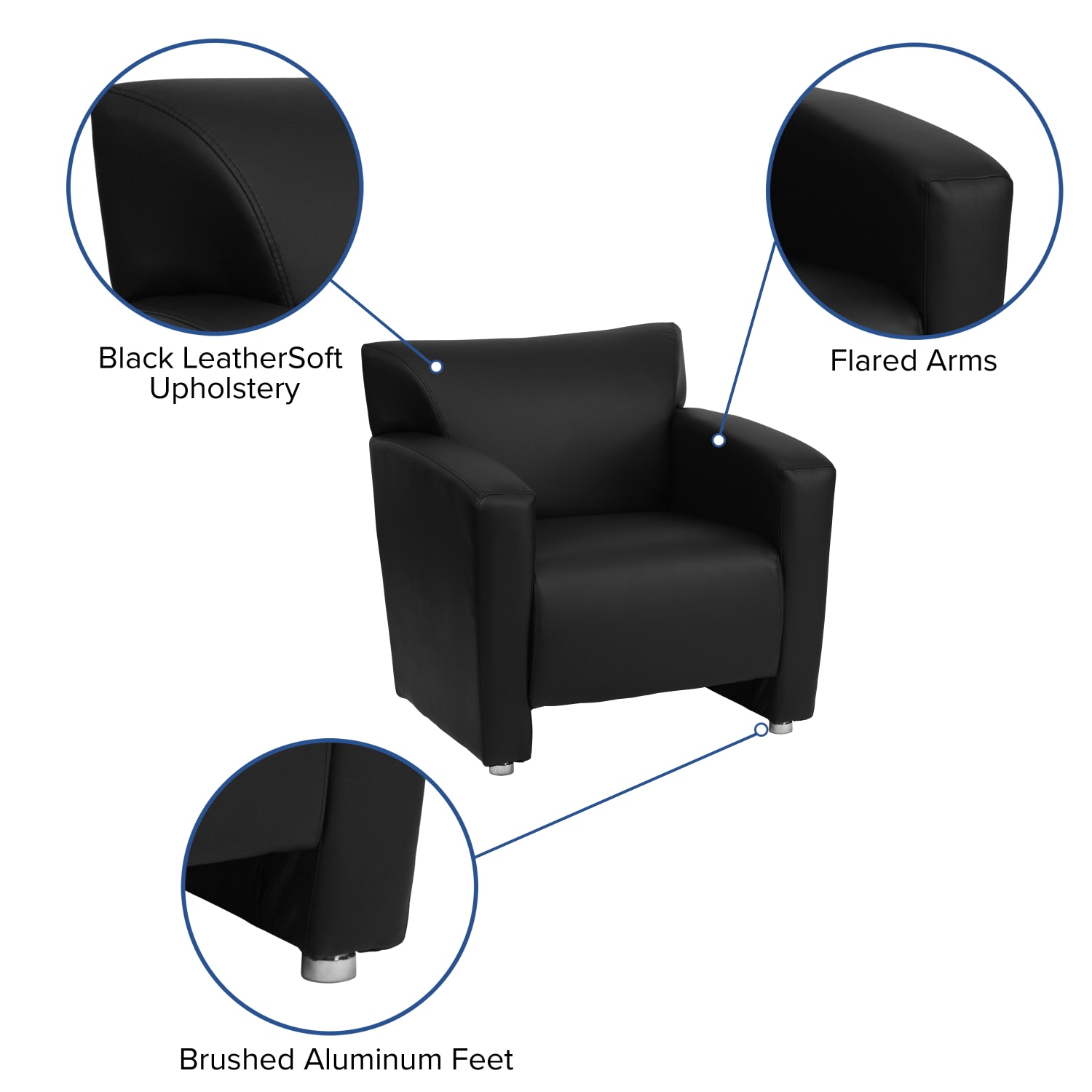 Flash Furniture Hercules Majesty LeatherSoft Faux Leather Chair Black PopularChairscom Flash Furniture Hercules Majesty LeatherSoft Faux Leather Chair Black PopularChairscom