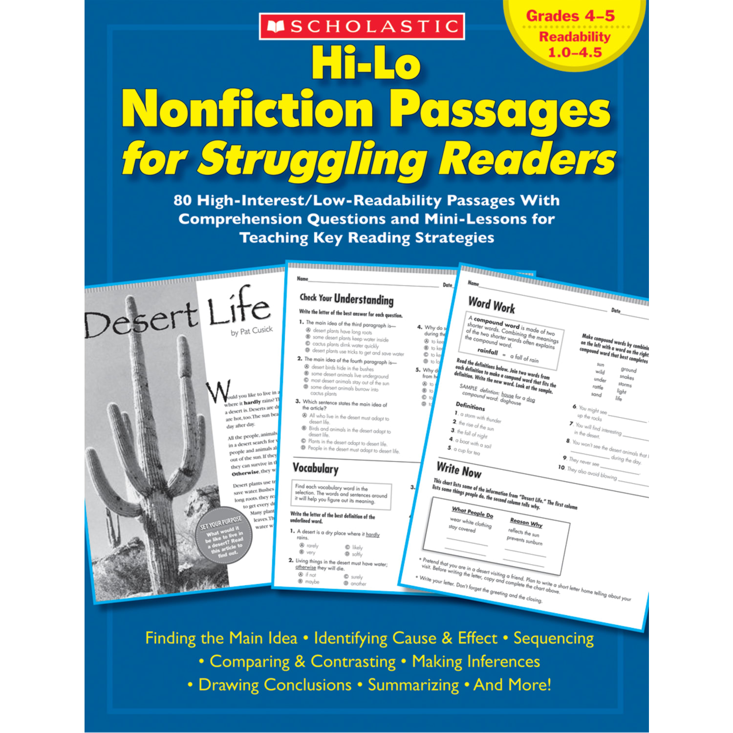 Scholastic Hi-Lo Nonfiction Passages - Grades 4-5