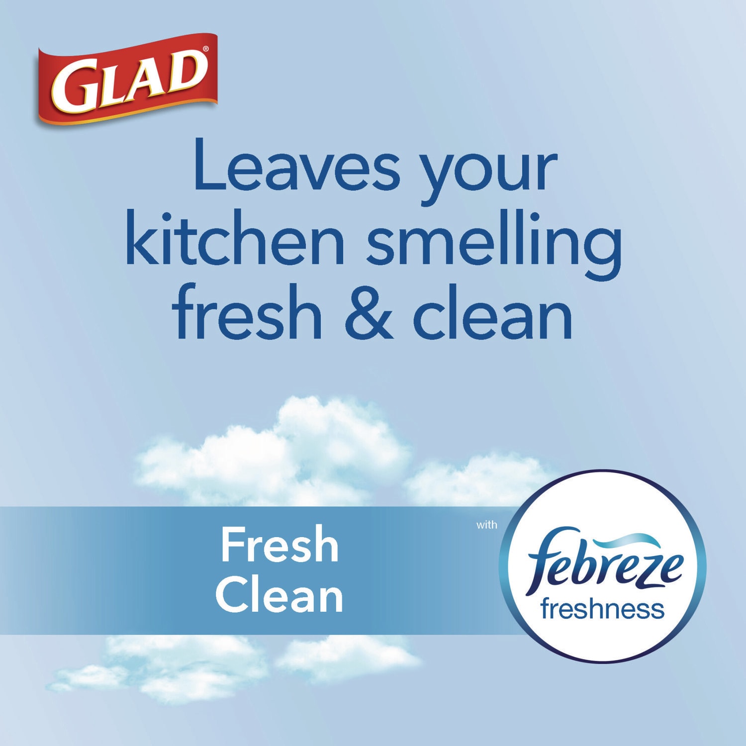 Glad OdorShield Quick-Tie Small Trash Bags, Tie-Flap, 4 gal, Febreze Fresh Clean Scent, 8 x 18, White, 26 Bags/Box, 6 Boxes/Carton - Image 6