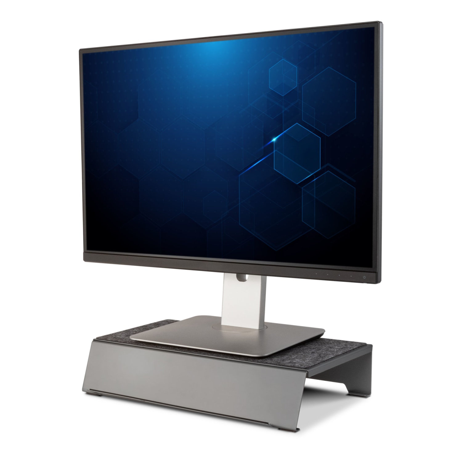 Allsop TechStyle Steel Monitor Stand Plus, Gray, Total Qty 1 - Image 3