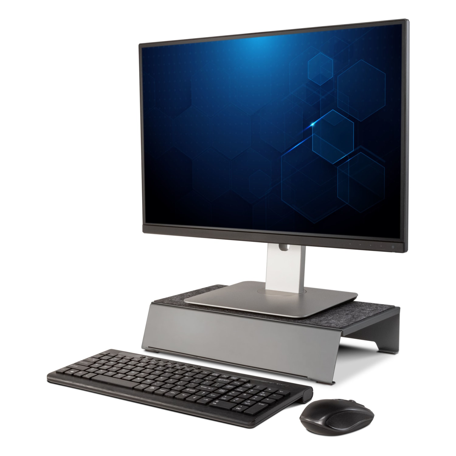 Allsop TechStyle Steel Monitor Stand Plus, Gray, Total Qty 1 - Image 4
