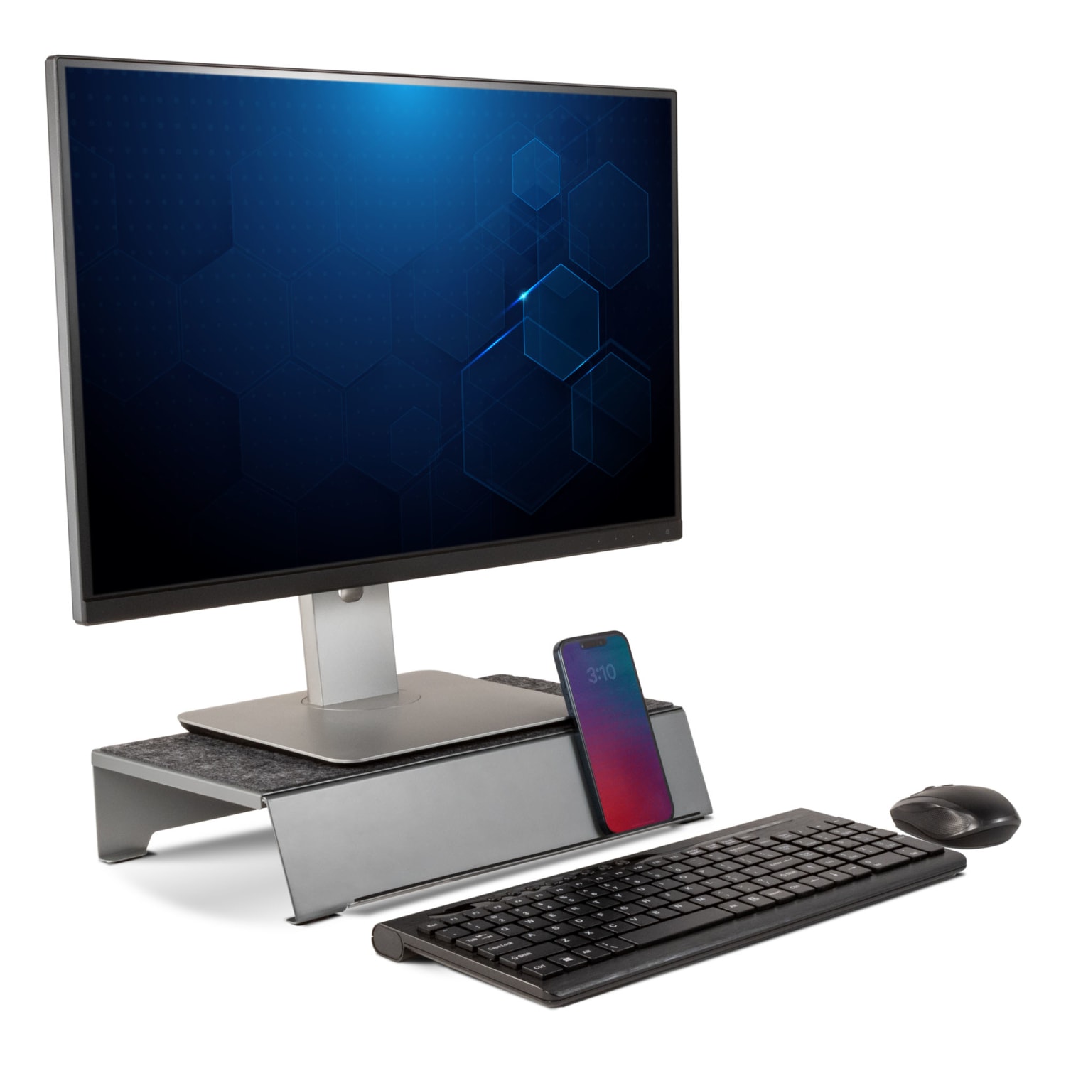 Allsop TechStyle Steel Monitor Stand Plus, Gray, Total Qty 1 - Image 5