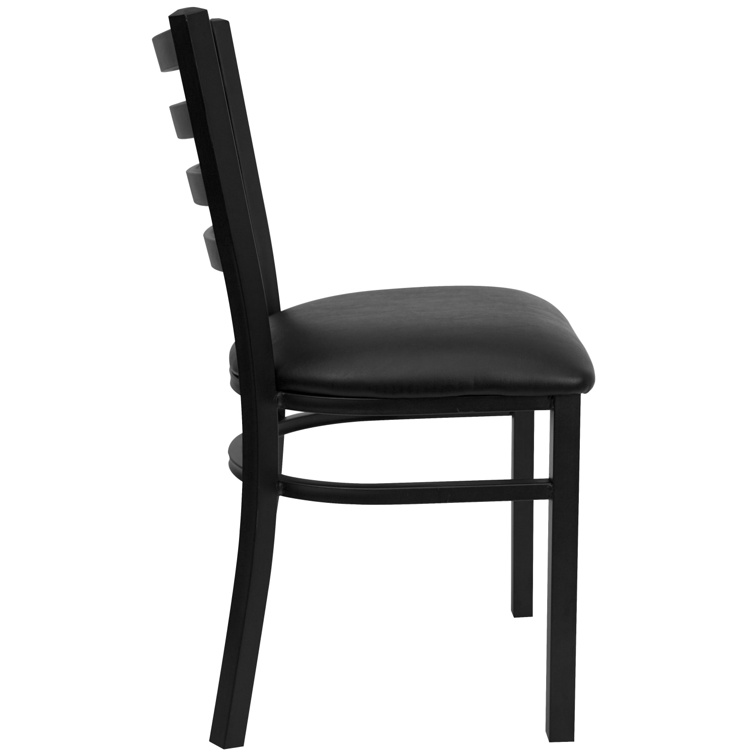 Flash Furniture HERCULES Ladder Back Restaurant Chair Black PopularChairscom
