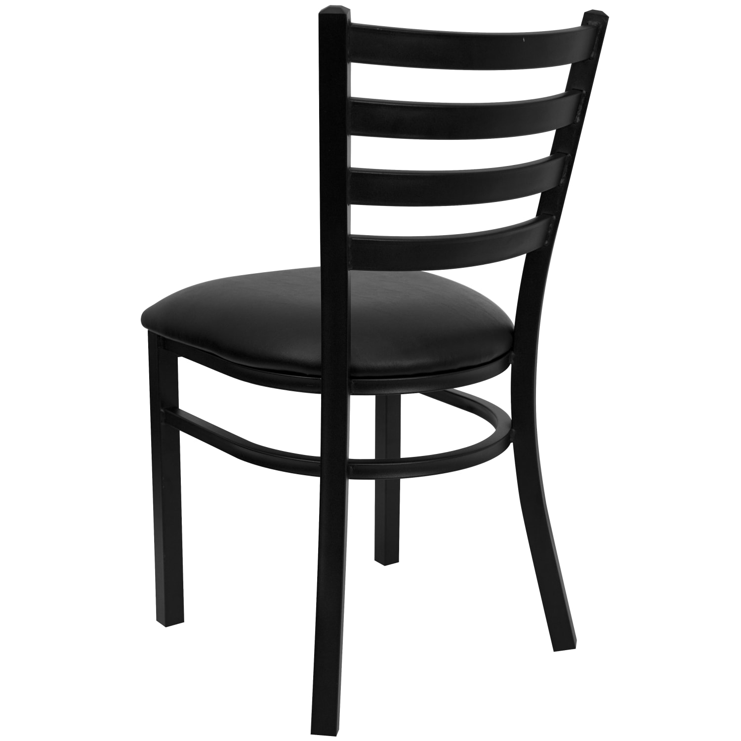 Flash Furniture HERCULES Ladder Back Restaurant Chair Black PopularChairscom