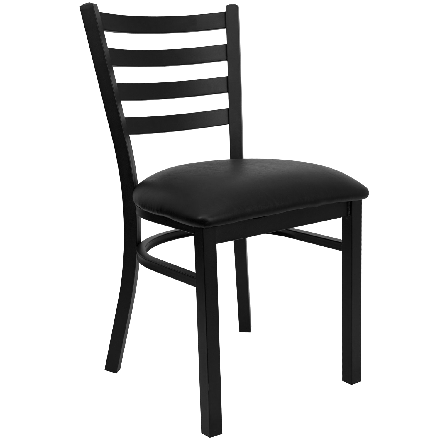Flash Furniture HERCULES Ladder Back Restaurant Chair Black PopularChairscom