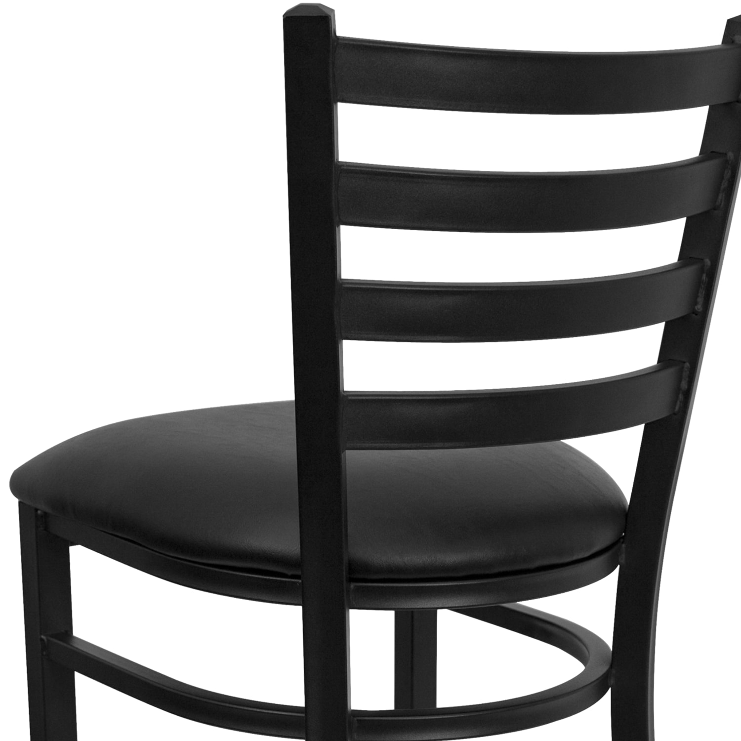 Flash Furniture HERCULES Ladder Back Restaurant Bar Stool Black PopularChairscom