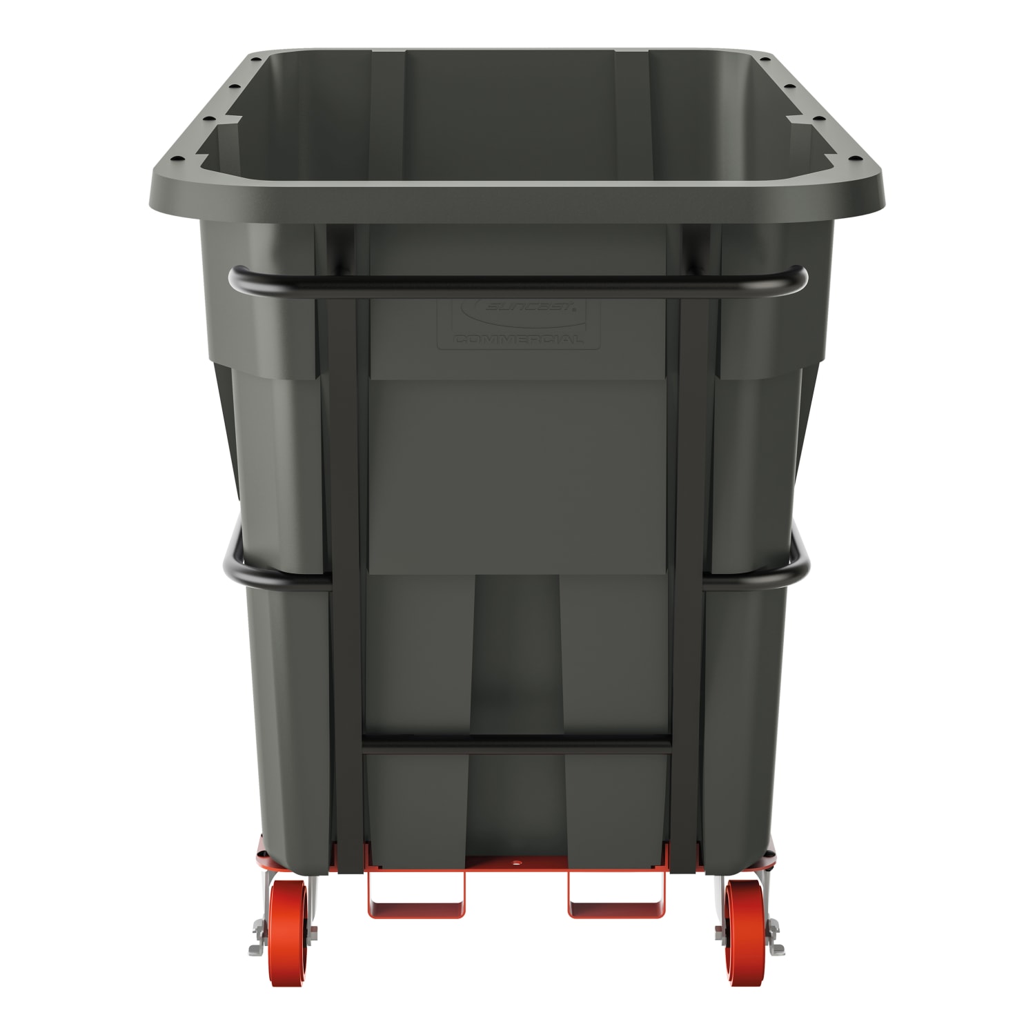 Suncast Commercial Heavy-Duty Tilt Truck, 1.5 Cu Yd., 49inH x 85-7/8inW x 41-1/4inD, Black - Image 4
