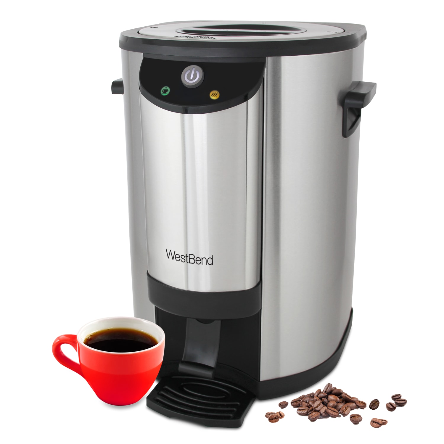 West Bend 42-Cup Commercial Coffee Urn, Silver - Image 4