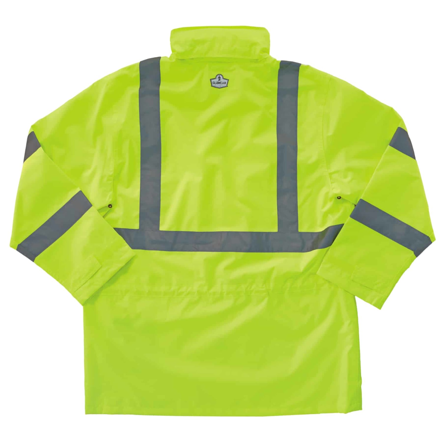 Ergodyne GloWear 8365 Type R Class 3 High-Visibility Rain Jacket, 2X, Lime - Image 3