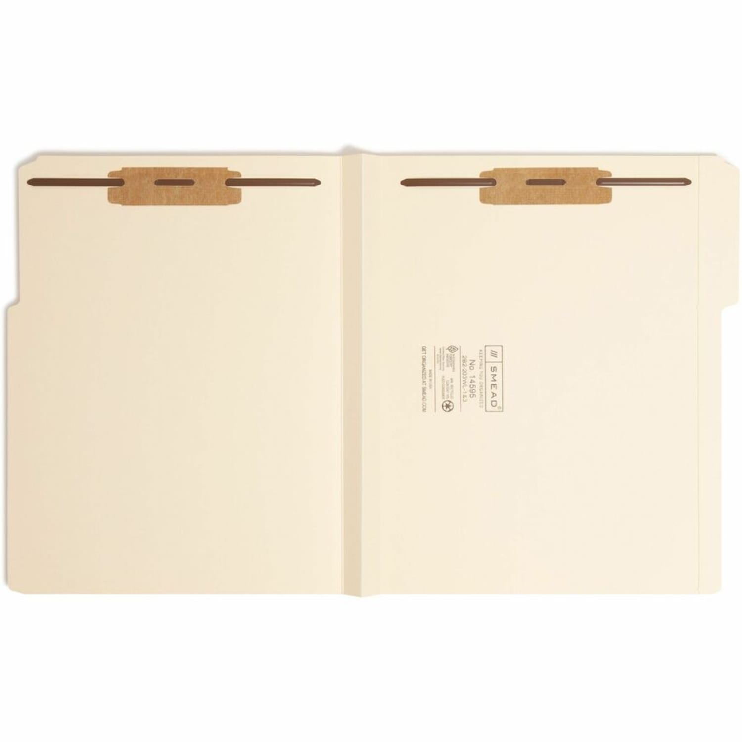 Smead 2-Ply Manila Fastener Folders, Letter Size, Box Of 50 - Image 6