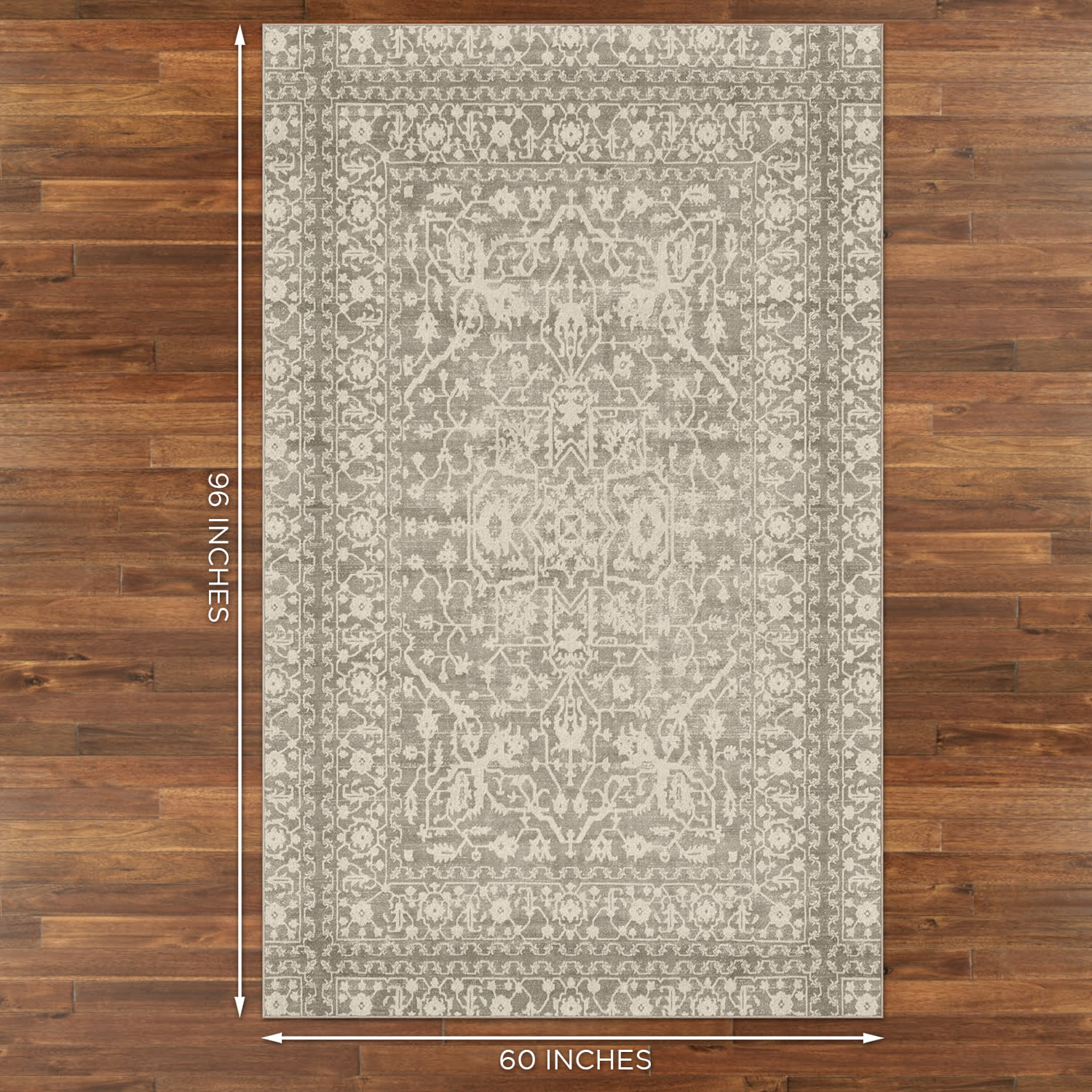 GelPro Nevermove Bella Area Rug, 60in x 96in, Khaki - Image 6