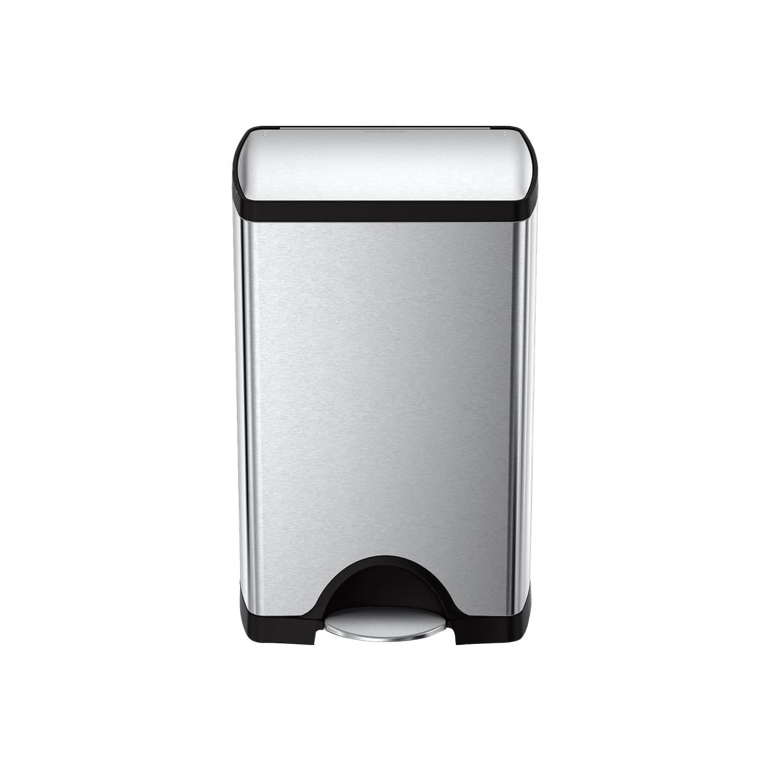 simplehuman Rectangular Metal Step Trash Can, 10 Gallons, 25-3/4inH x 15-12/16inH x 12-1/2inD, Brushed Stainless Steel - Image 6