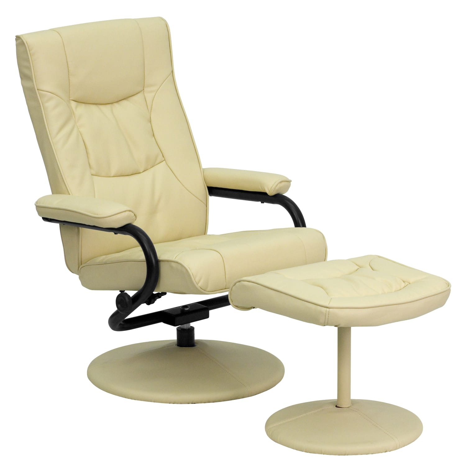 Flash Furniture Contemporary Recliner With Wrapped Base Ottoman Cream PopularChairscom Flash Furniture Contemporary Recliner With Wrapped Base Ottoman Cream PopularChairscom