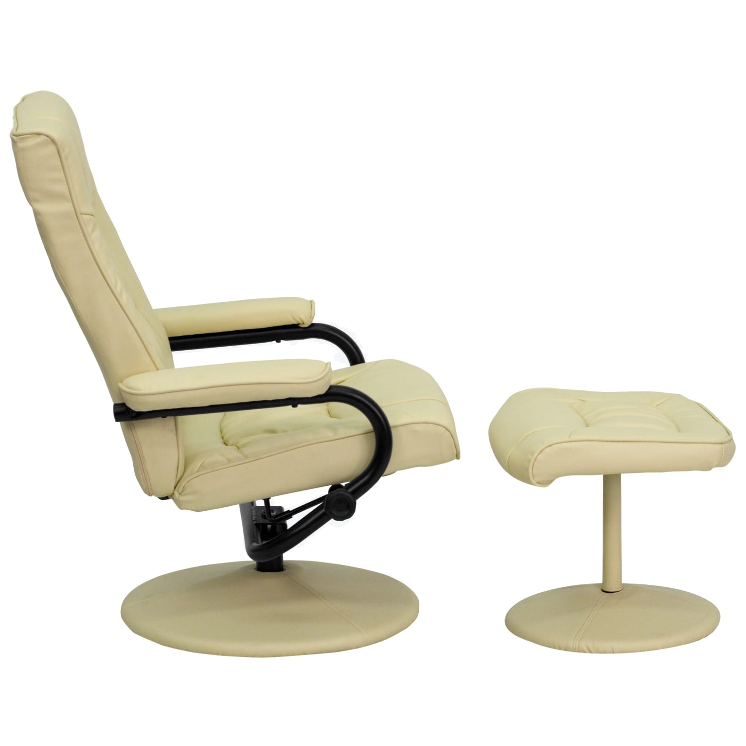 Flash Furniture Contemporary Recliner With Wrapped Base Ottoman Cream PopularChairscom Flash Furniture Contemporary Recliner With Wrapped Base Ottoman Cream PopularChairscom