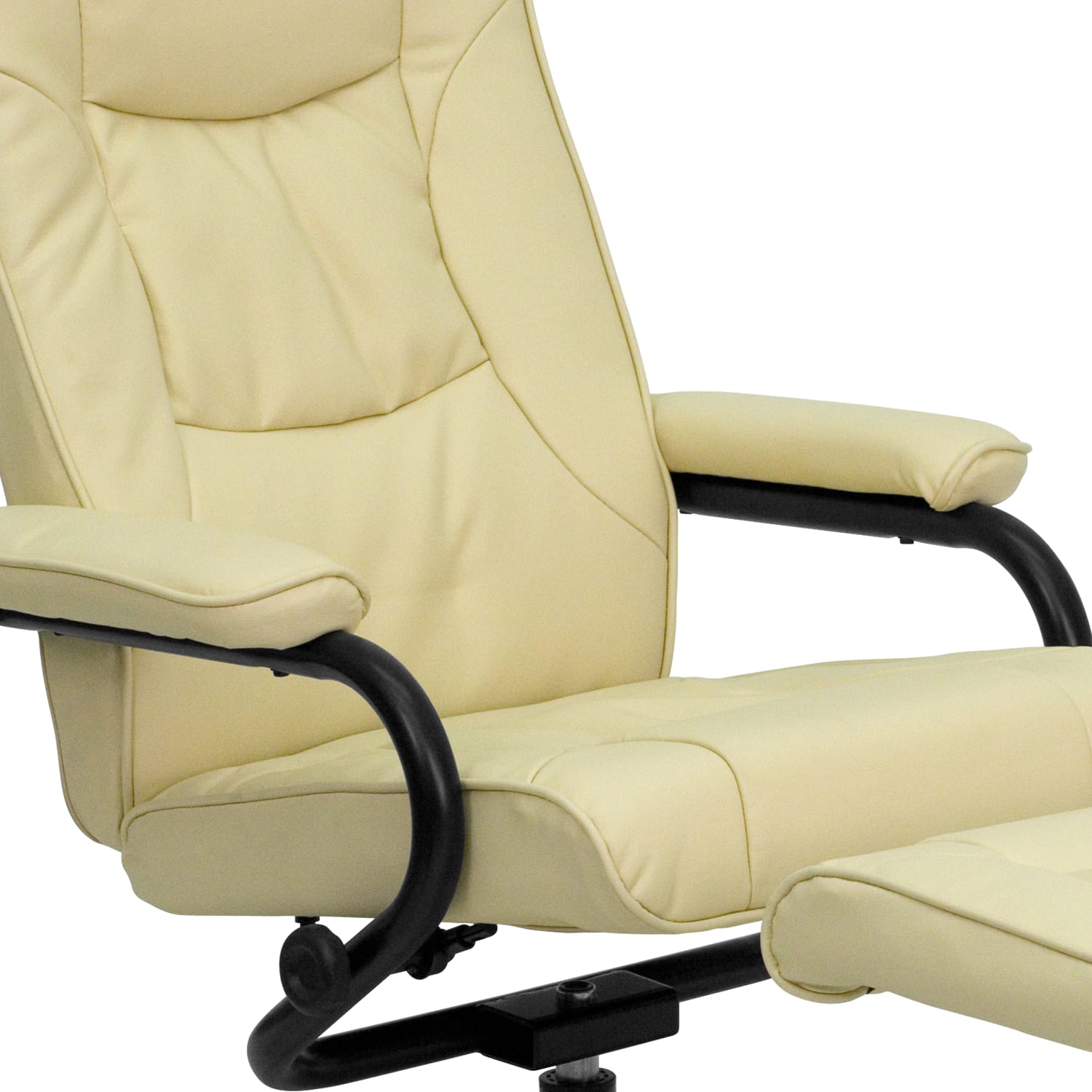 Flash Furniture Contemporary Recliner With Wrapped Base Ottoman Cream PopularChairscom Flash Furniture Contemporary Recliner With Wrapped Base Ottoman Cream PopularChairscom