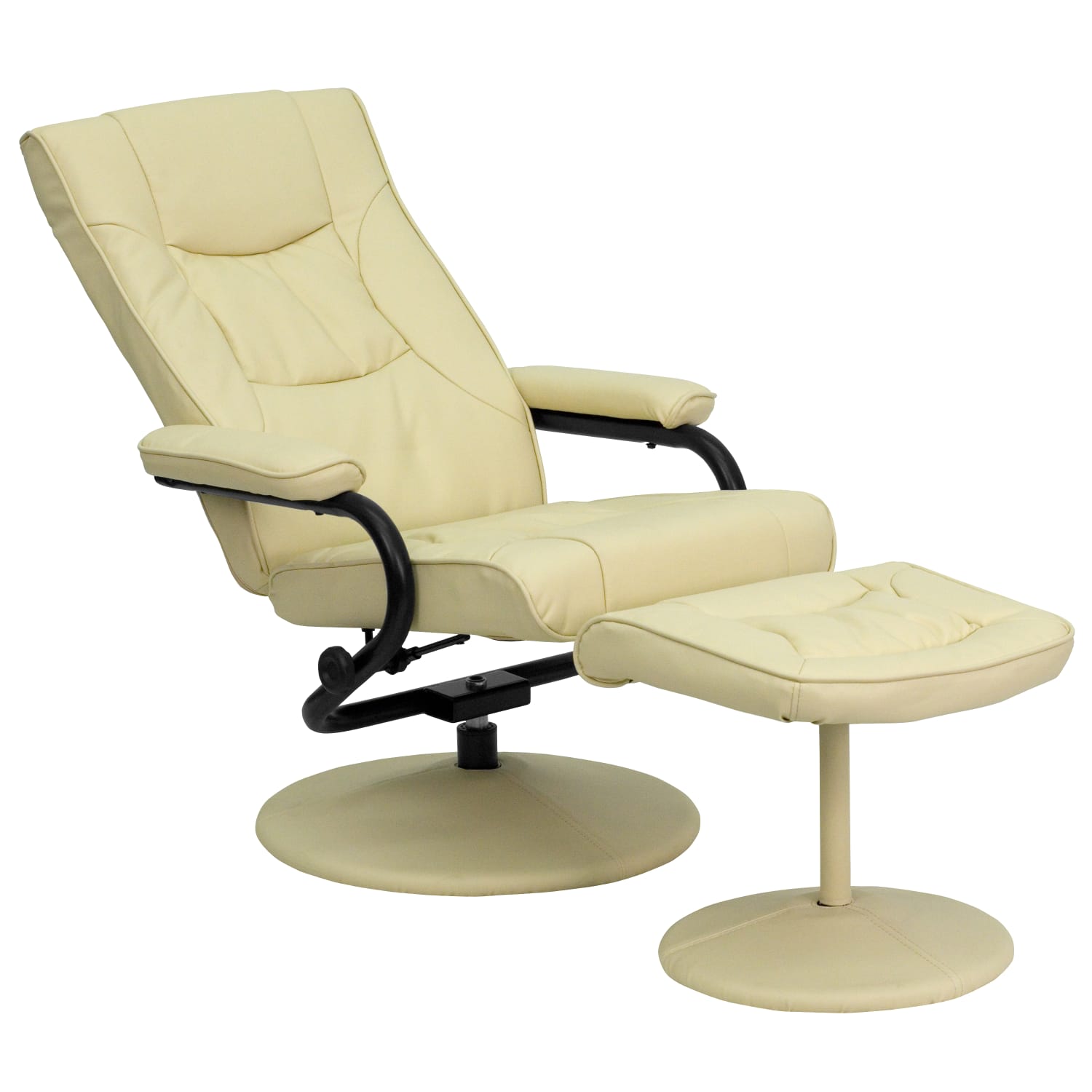 Flash Furniture Contemporary Recliner With Wrapped Base Ottoman Cream PopularChairscom Flash Furniture Contemporary Recliner With Wrapped Base Ottoman Cream PopularChairscom