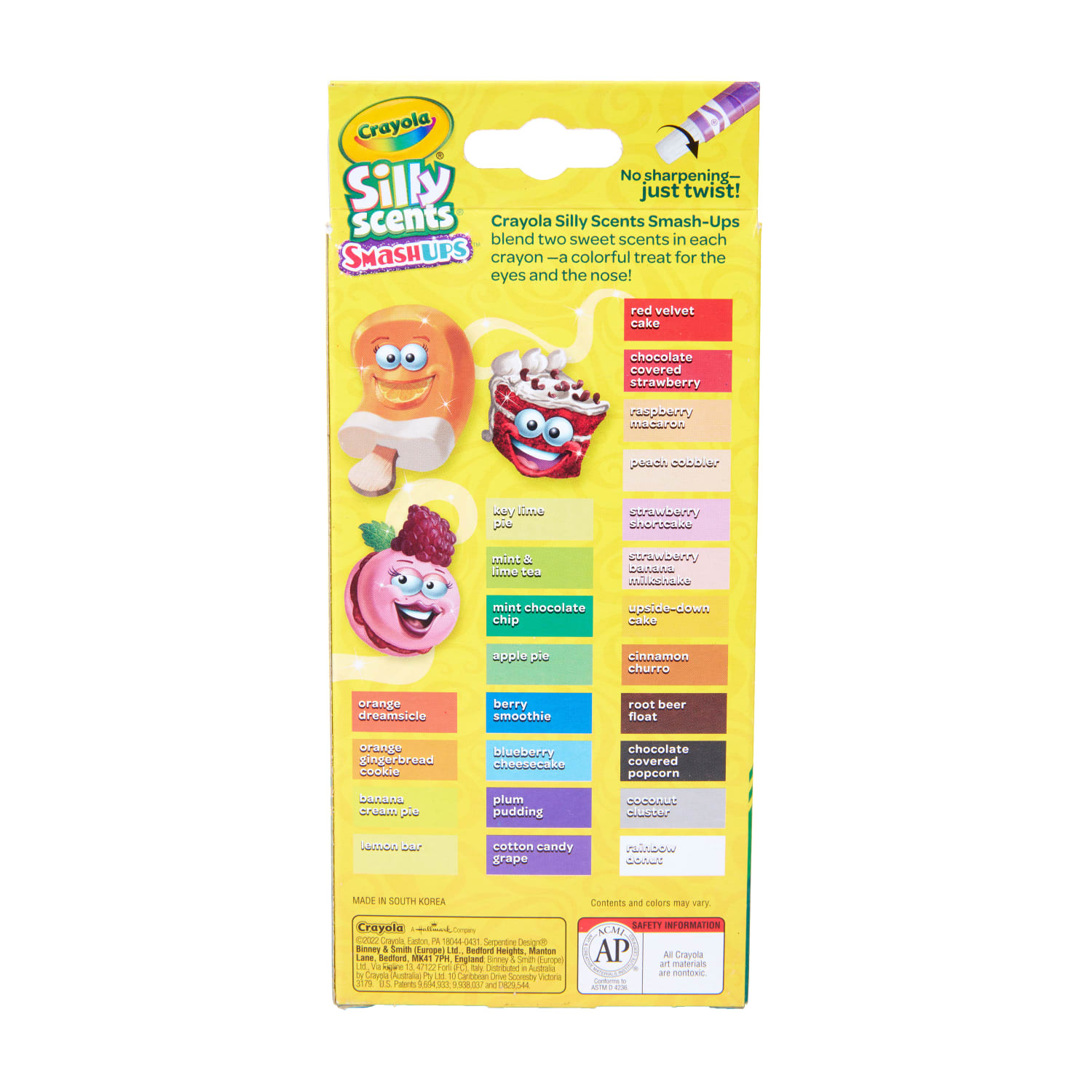 Crayola Silly Scents Smashups Twistable Crayons, Assorted Colors, Box Of 24 Crayons - Image 6