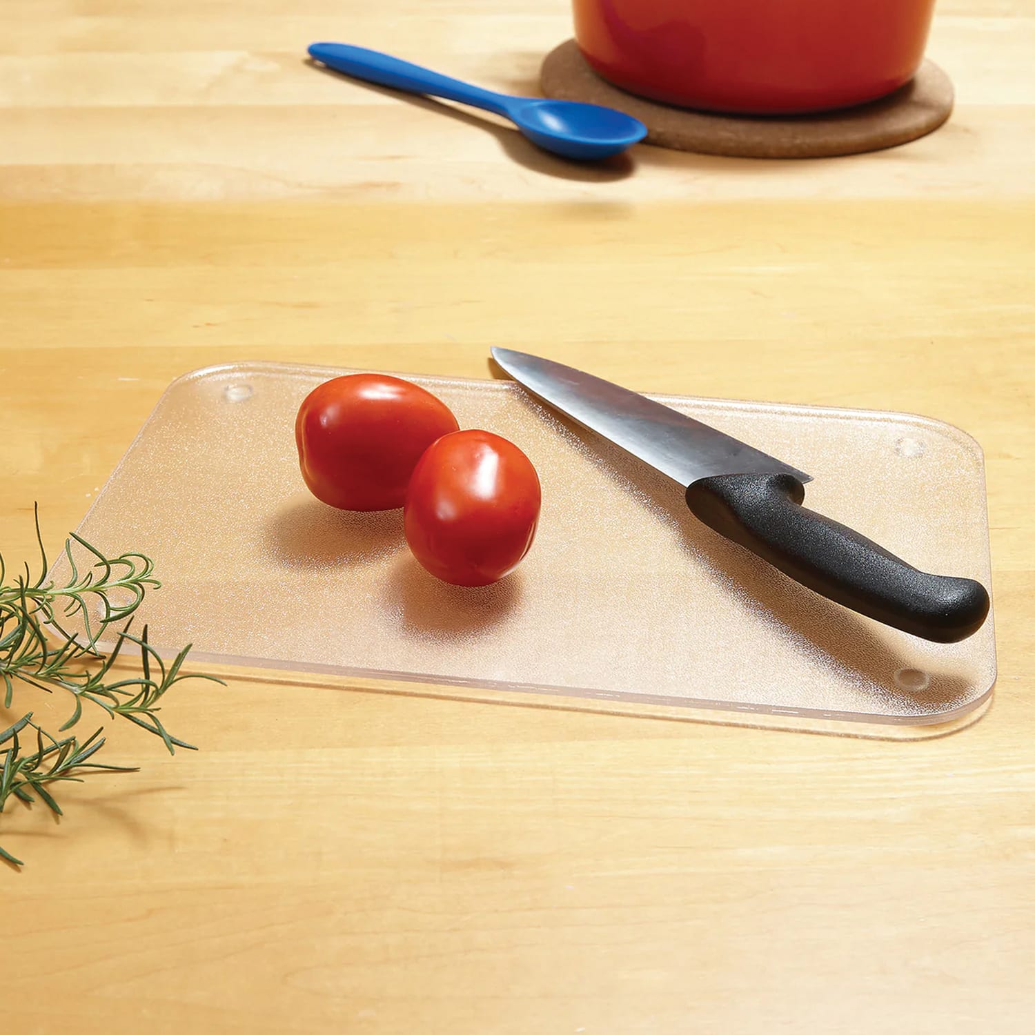 Better Houseware Small Acrylic Cutting Board, 8in x 12in, Silver - Image 6