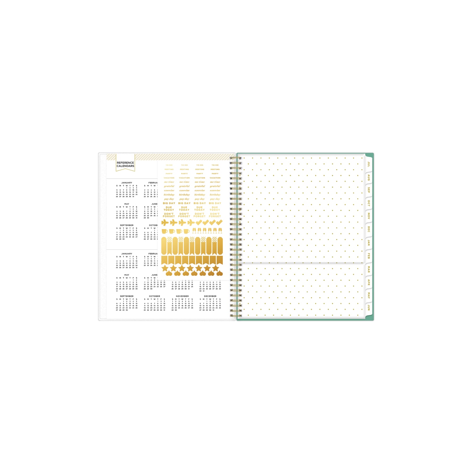 2025-2026 Day Designer Palms Frosted Weekly/Monthly Academic Planning Calendar, 8-1/2in x 11in, July 2025 to June 2026, 137891 - Image 4