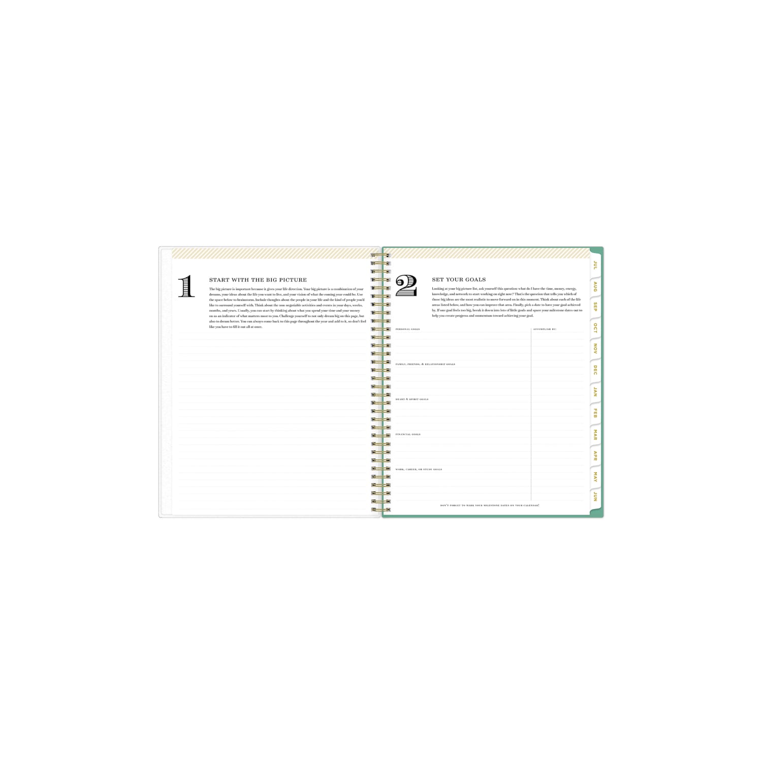 2025-2026 Day Designer Palms Frosted Weekly/Monthly Academic Planning Calendar, 8-1/2in x 11in, July 2025 to June 2026, 137891 - Image 6