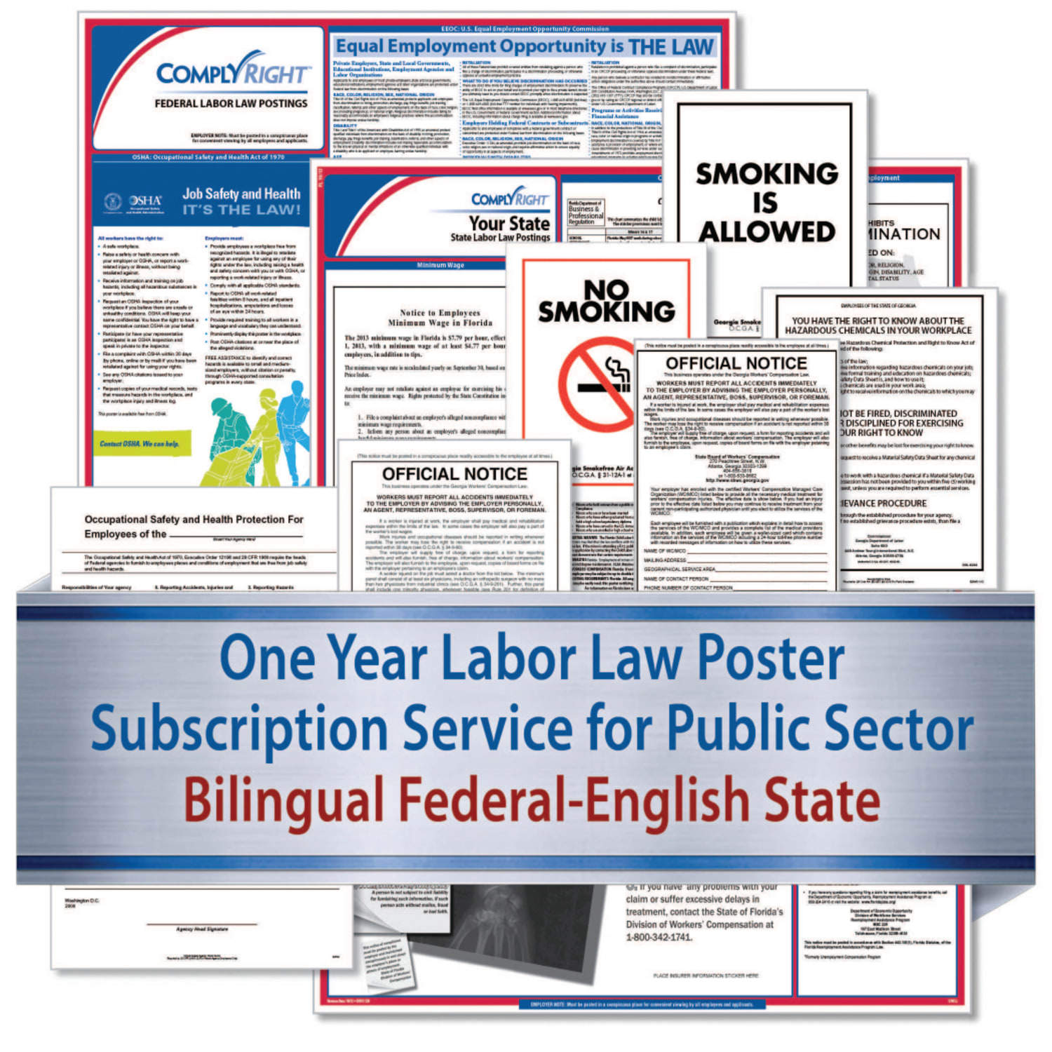 ComplyRight Public Sector Federal (Bilingual) And State (English) Labor Law 1-Year Poster Service, Iowa - Image 5