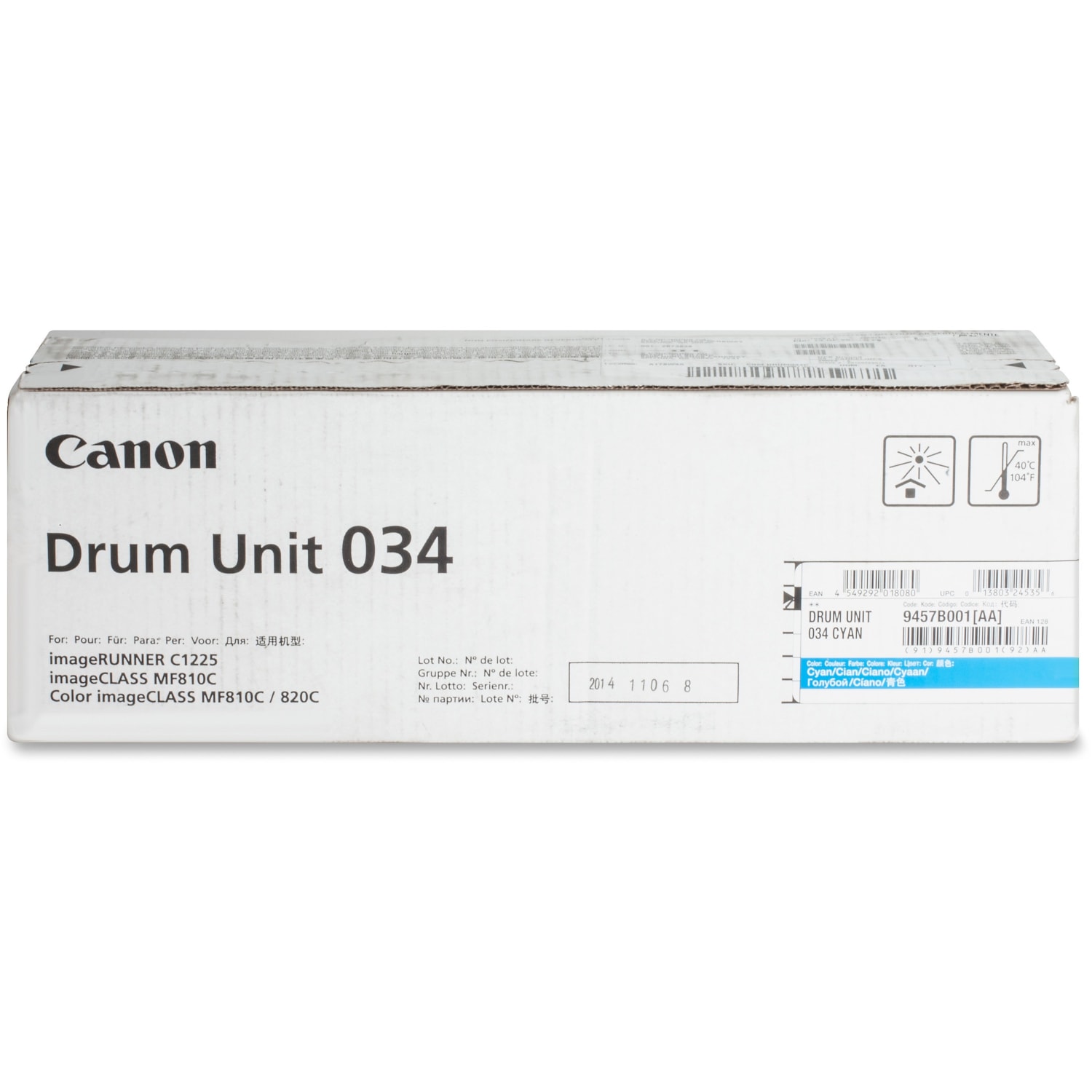 Canon 034 Cyan Drum Unit, 9457B001 - Image 4
