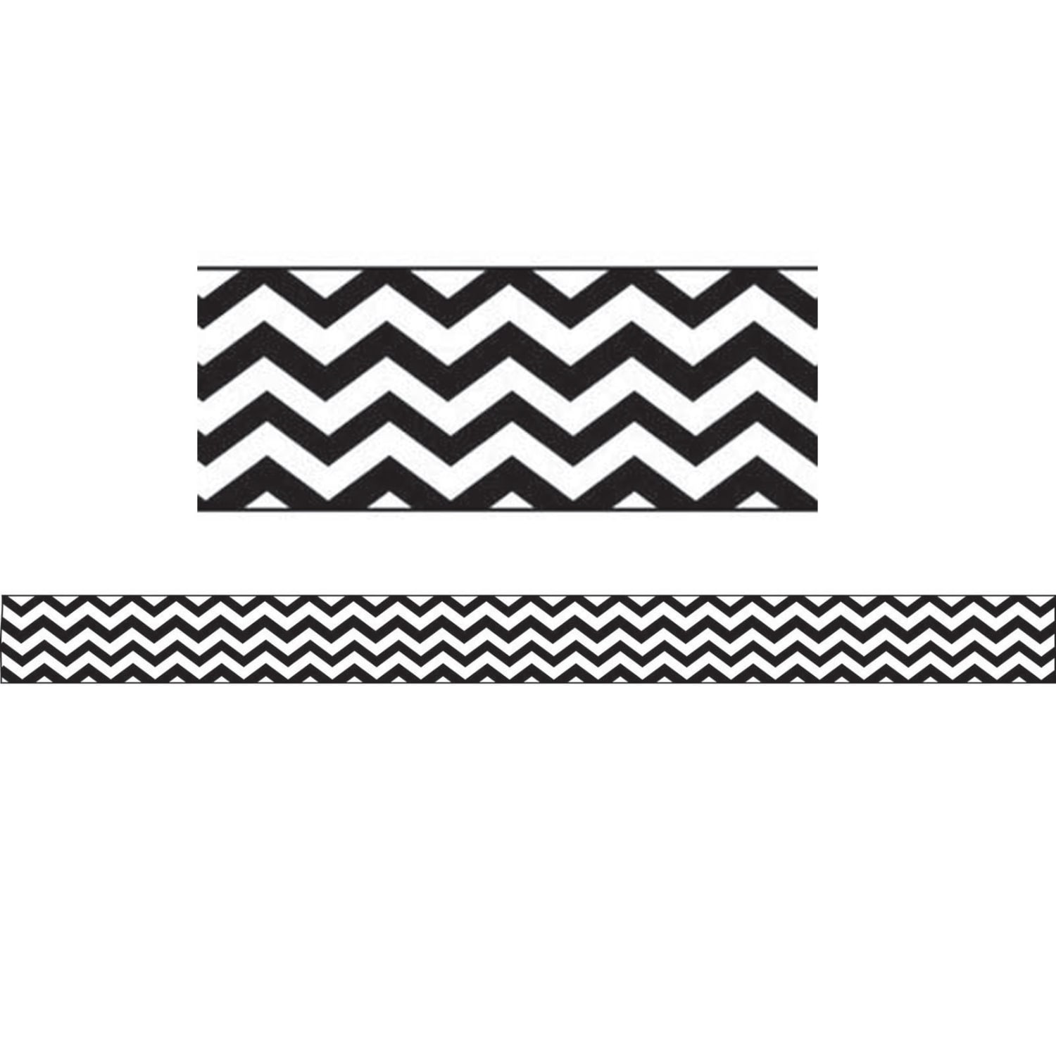 Ashley Productions Magnetic Magi-Strips, Black Chevron, 12 Feet Per Pack, Set Of 6 Packs - Image 3