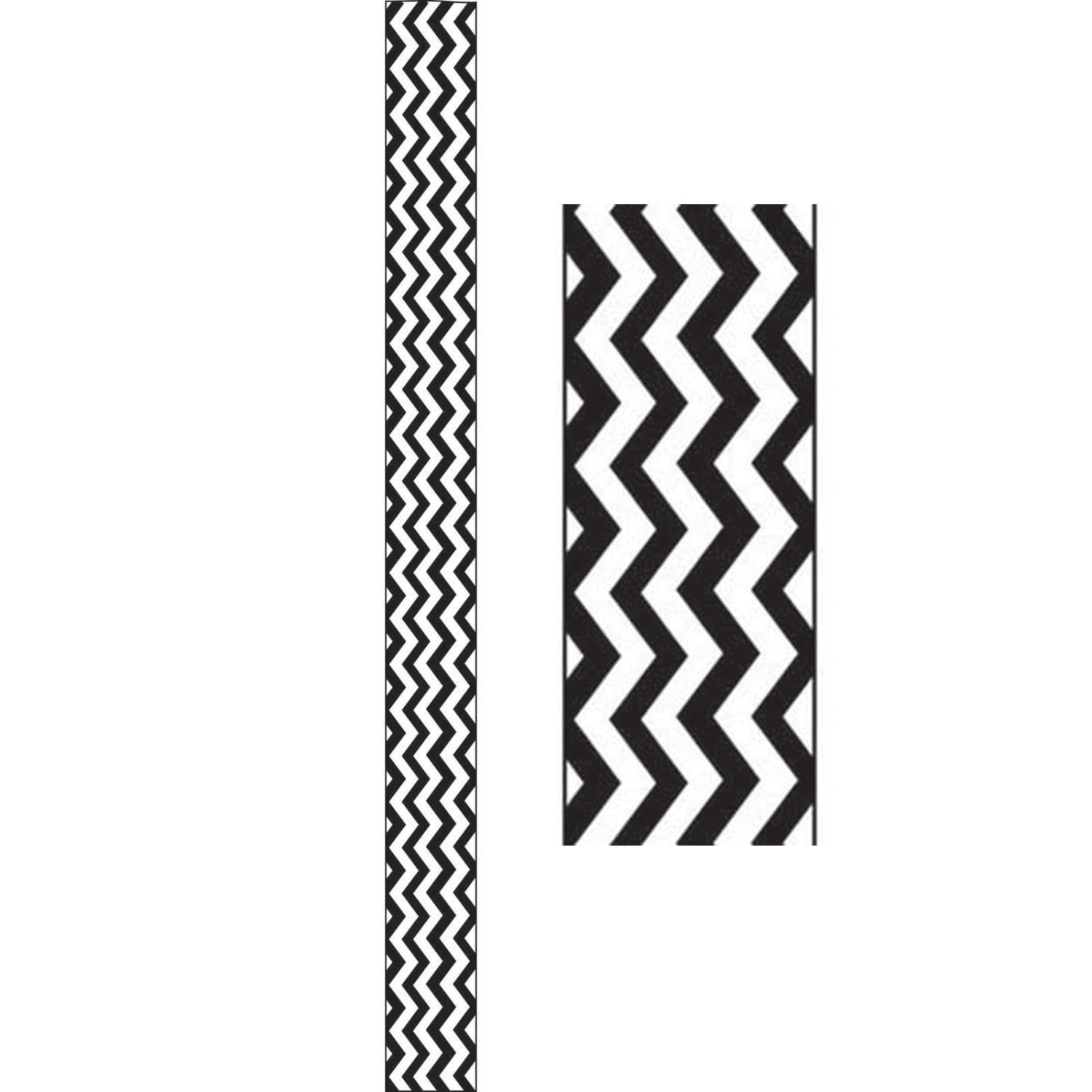 Ashley Productions Magnetic Magi-Strips, Black Chevron, 12 Feet Per Pack, Set Of 6 Packs - Image 4