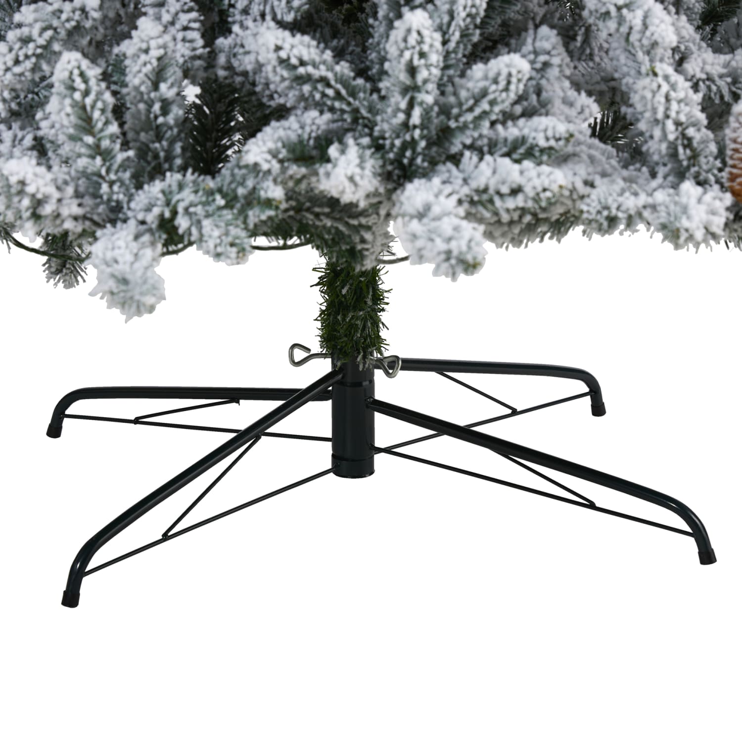 Nearly Natural Flocked Livingston Fir Artificial Christmas Tree, 9' - Image 5