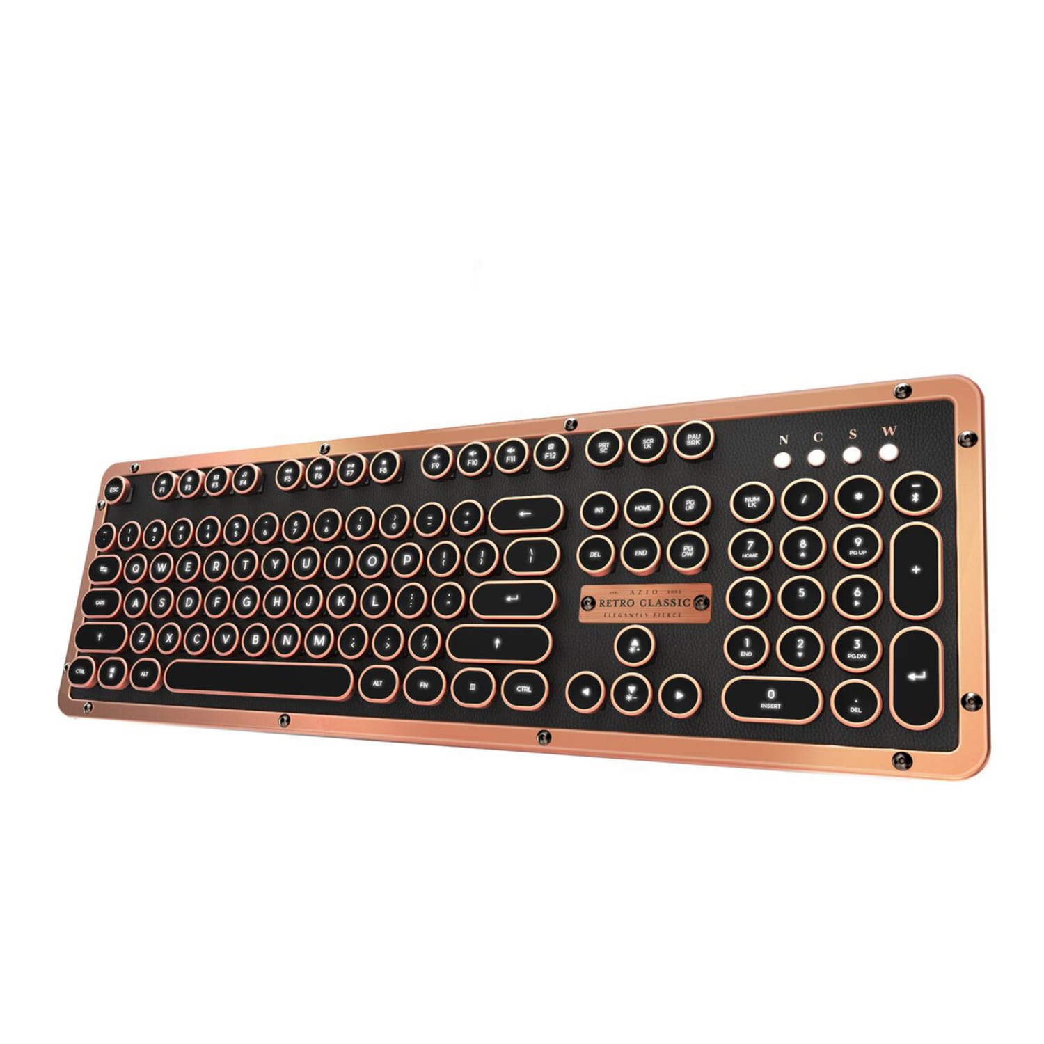 Azio Retro Classic Wireless Keyboard, Full Size, Artisan - Image 3