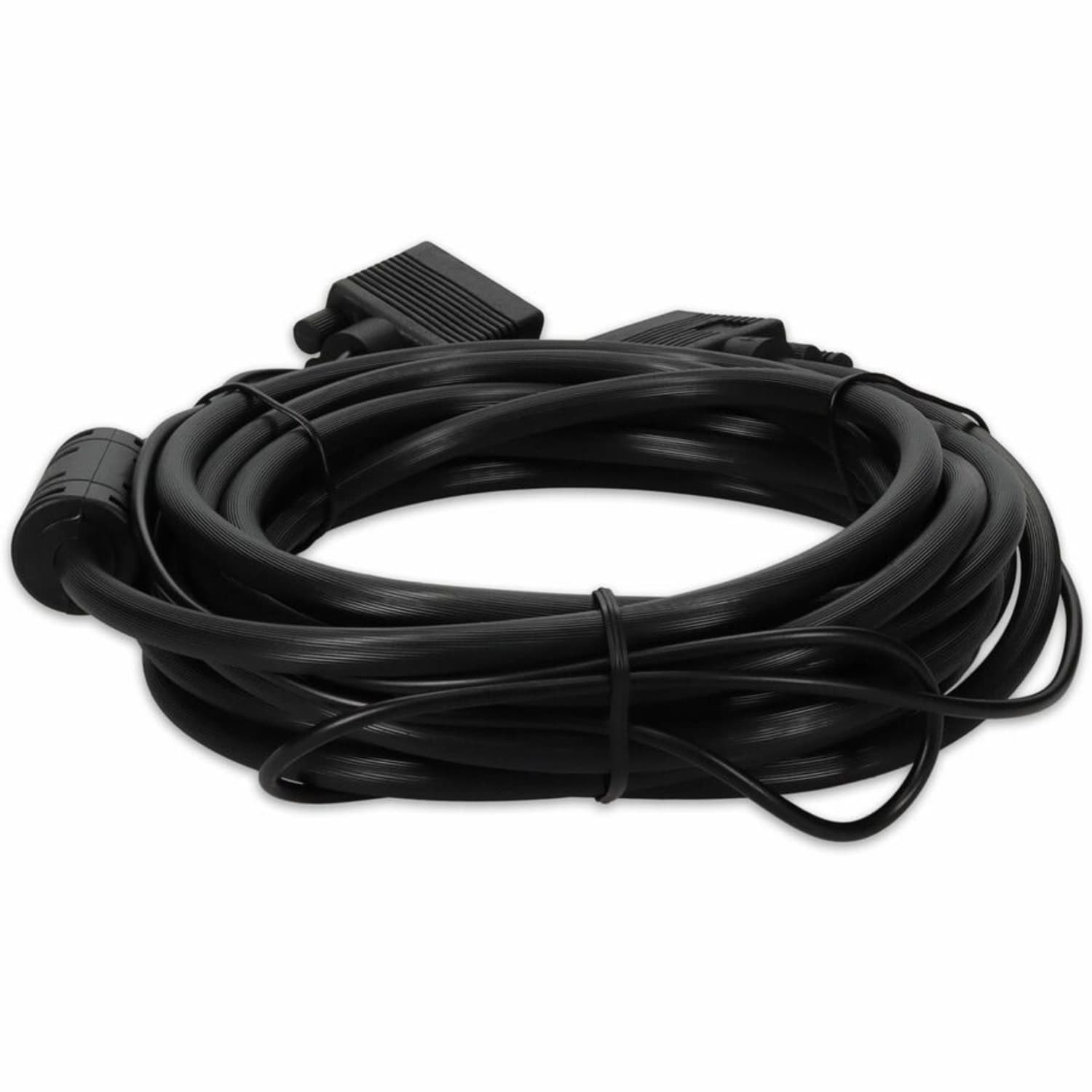 AddOn 15ft VGA Cable - VGA cable - HD-15 (VGA), mini-phone stereo 3.5 mm (M) to HD-15 (VGA), mini-phone stereo 3.5 mm (M) - 15 ft - black - Image 5