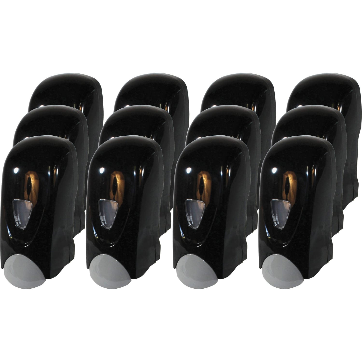Genuine Joe 1000 ml Foam Soap Dispenser - Manual - 1.06 quart Capacity - Black, Gray - 12 / Carton - Image 4