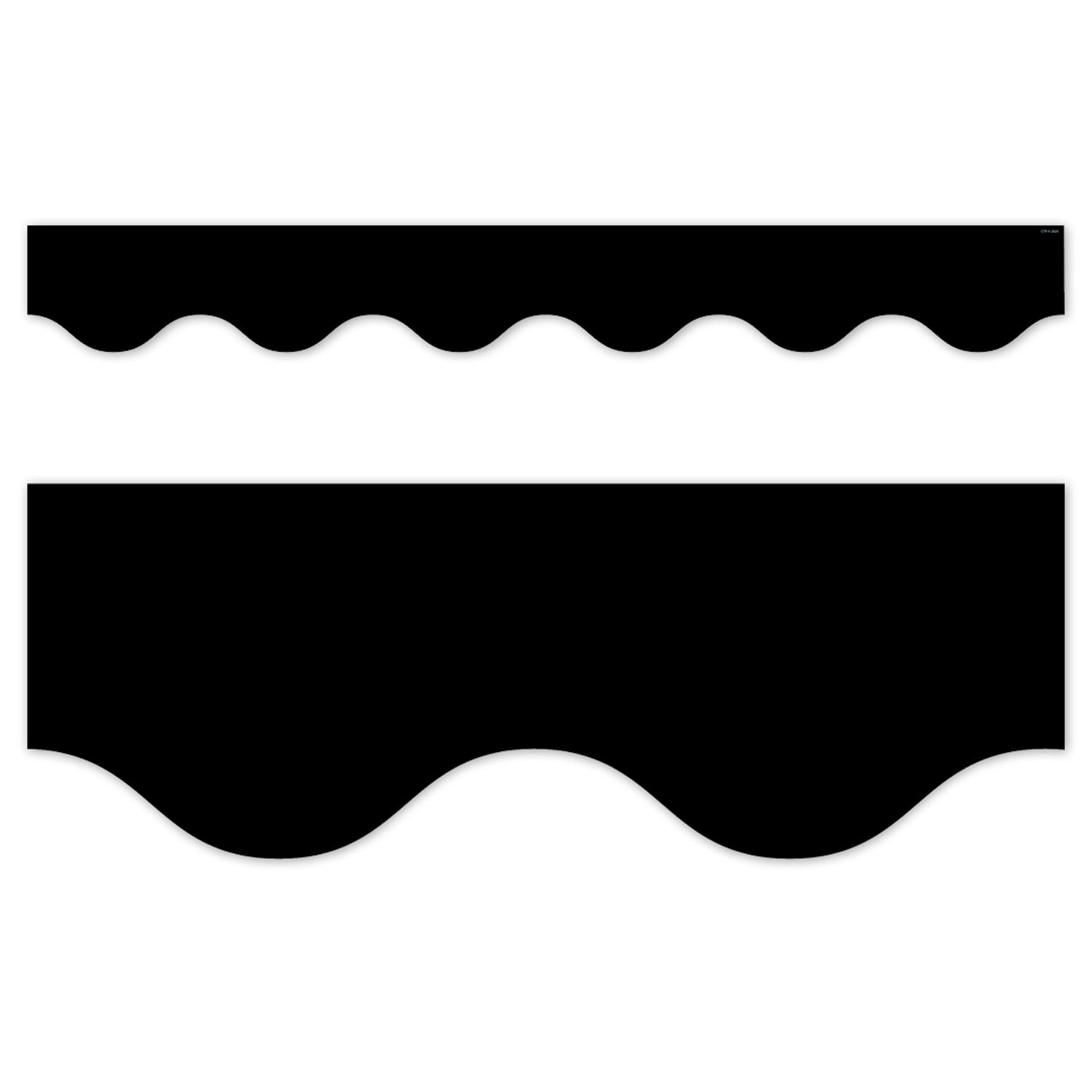 Creative Teaching Press EZ Border, 3in x 24in Strips, Core Decor Black Wavy, 48 Feet Per Pack, Set Of 3 Packs - Image 3