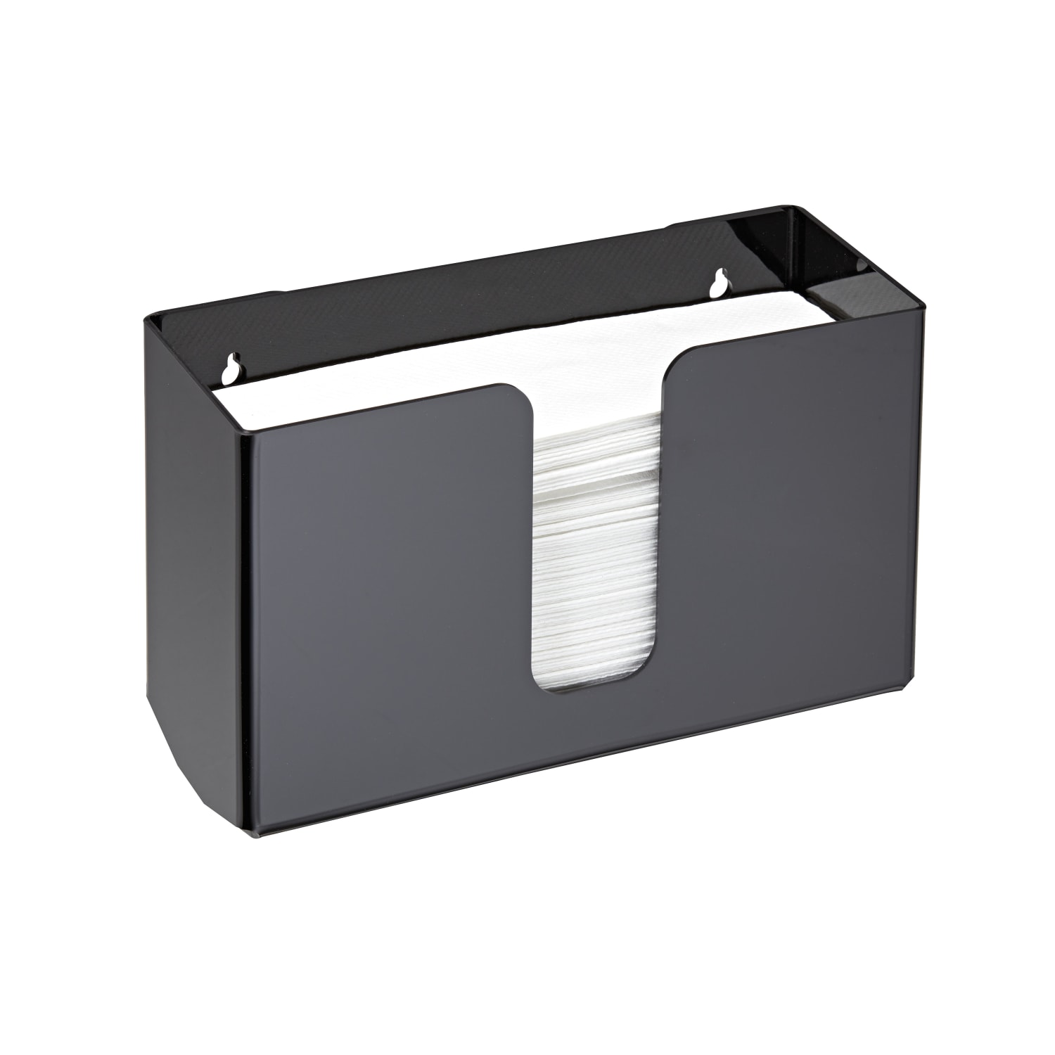 Alpine Wall Acrylic Paper Towel Dispensers, Black, Pack Of 2 Dispensers - Image 4