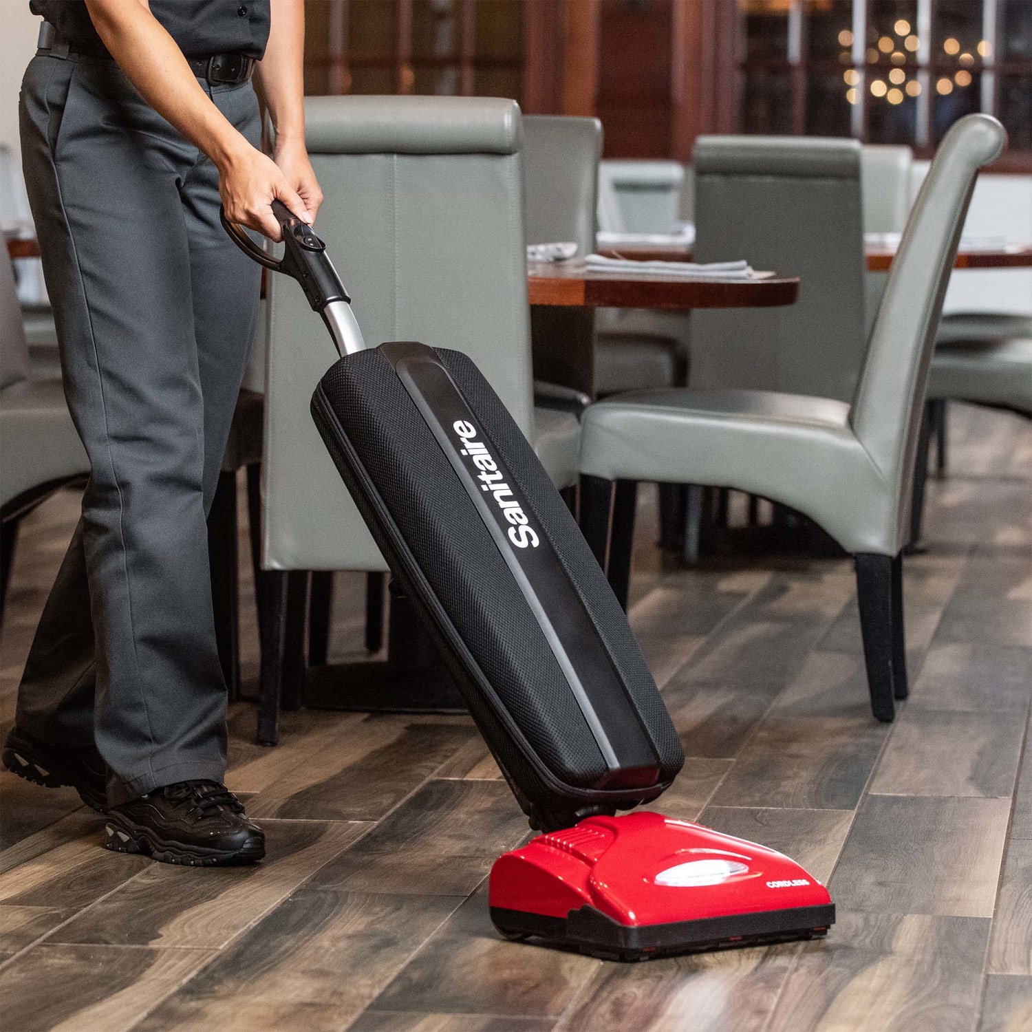 Sanitaire QUICKBOOST Cordless Commercial Upright Vacuum, Black - Image 6