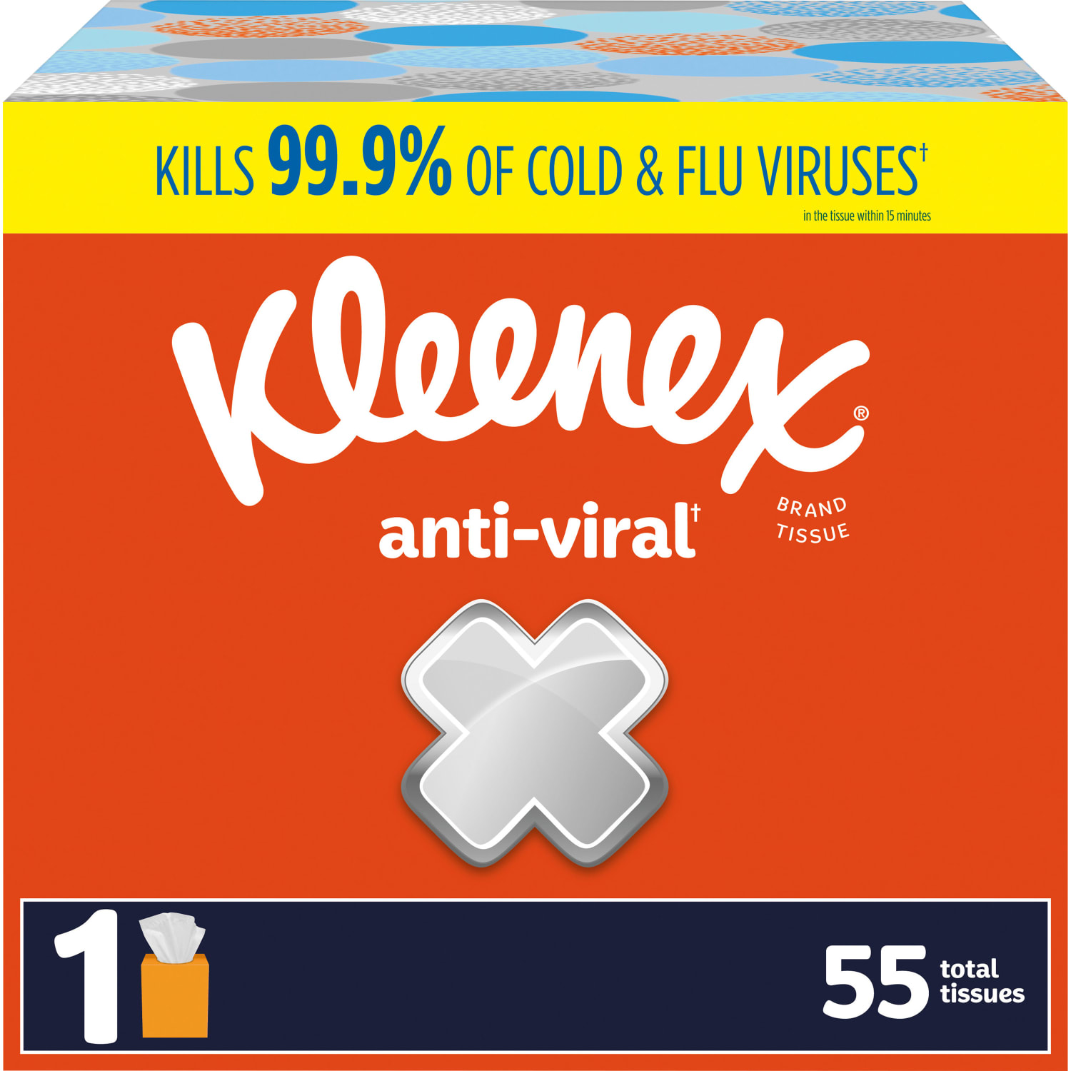Kleenex Anti-Viral Unscented Facial Tissue, Pack Of 27 Boxes - Image 3