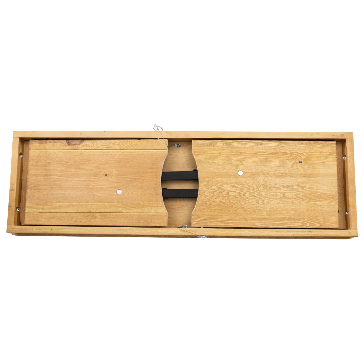 Flash Furniture HERCULES Series Folding Farm Bench 17 34inH x 12inW x 40 14inD Light Natural PopularChairscom