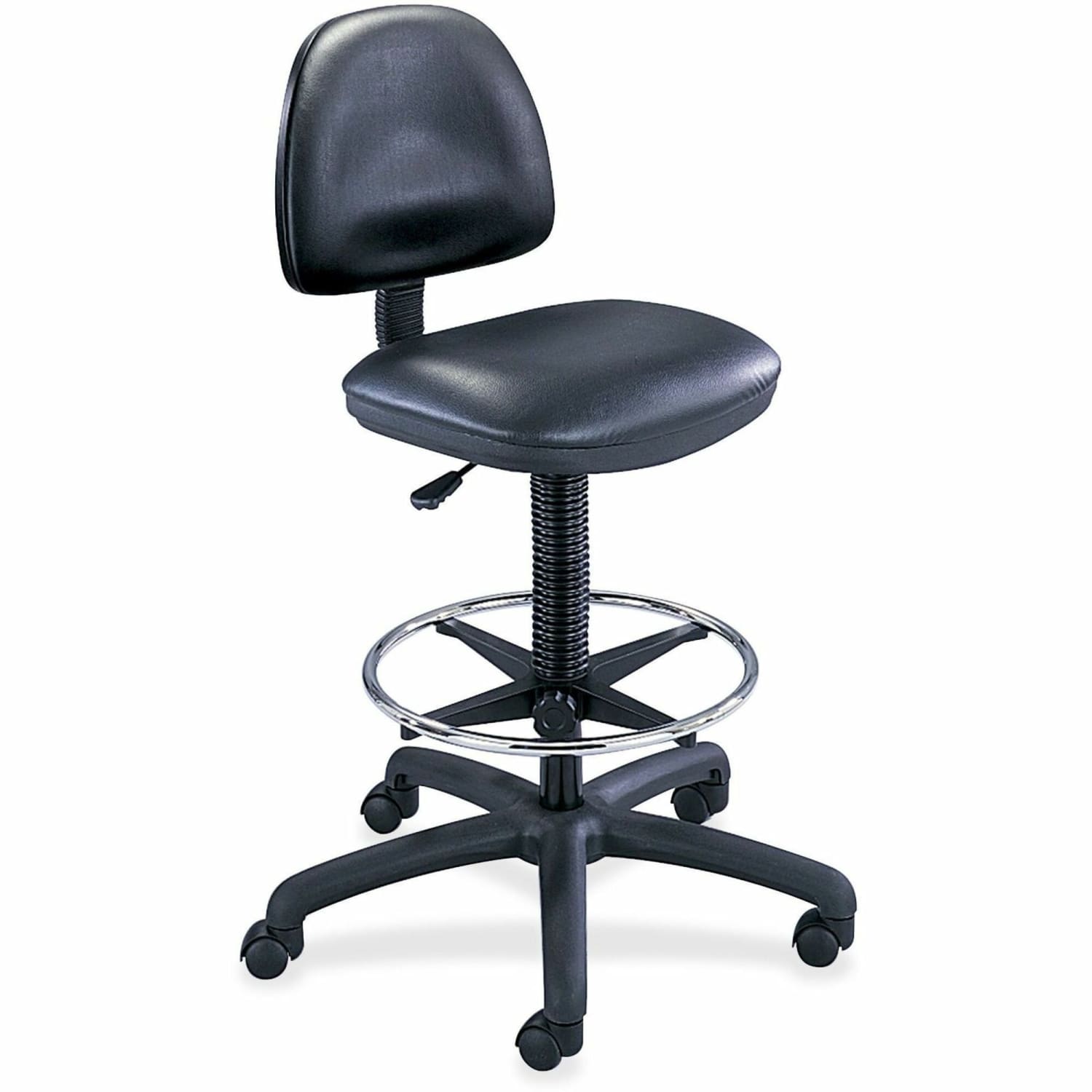 Safco Precision Extended-Height Chair, Black Frame, Black Vinyl - Image 6
