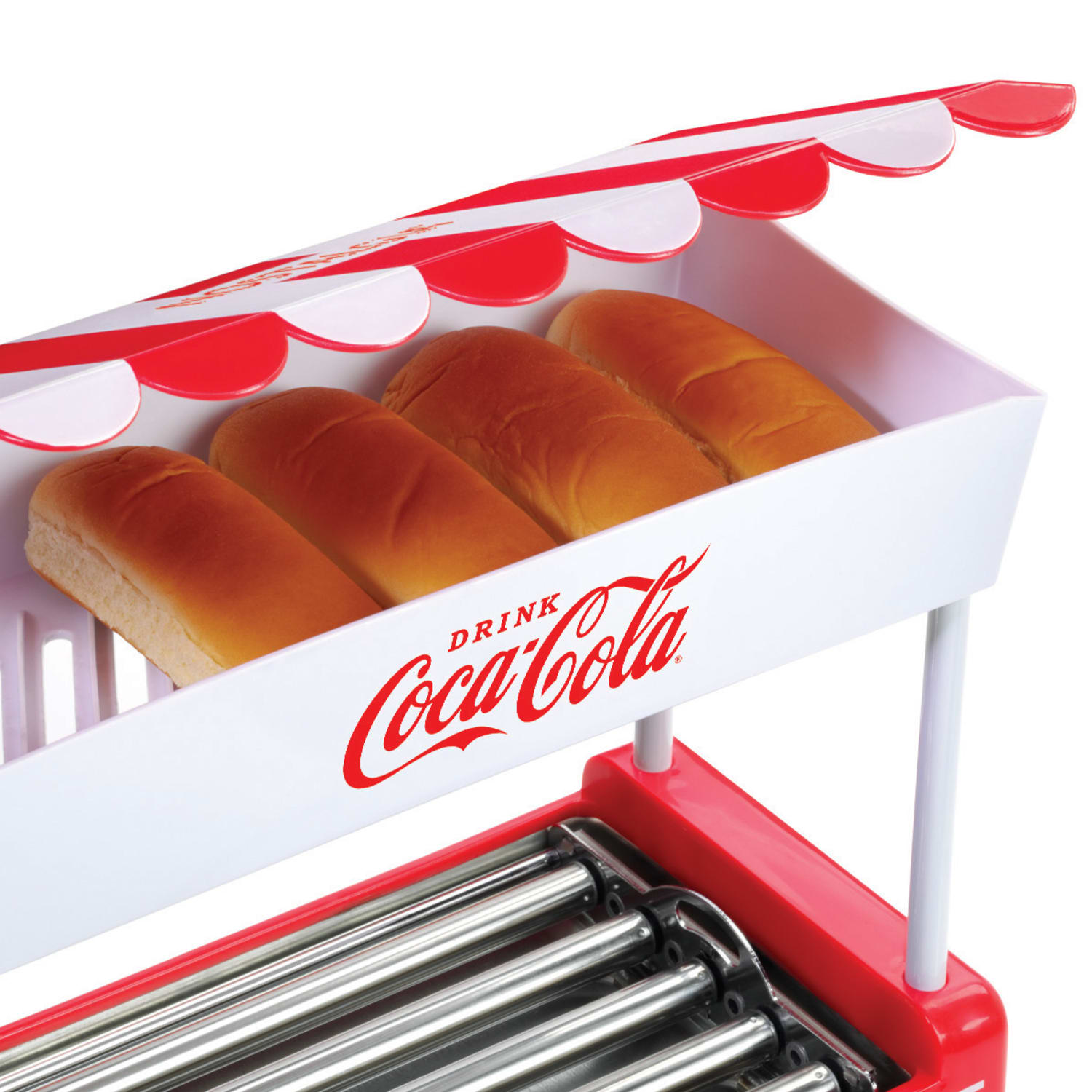 Nostalgia CKHDR8CR Coca Cola Hot Dog Roller, 14inH x 8-3/4inW x 14-1/4inD - Image 5