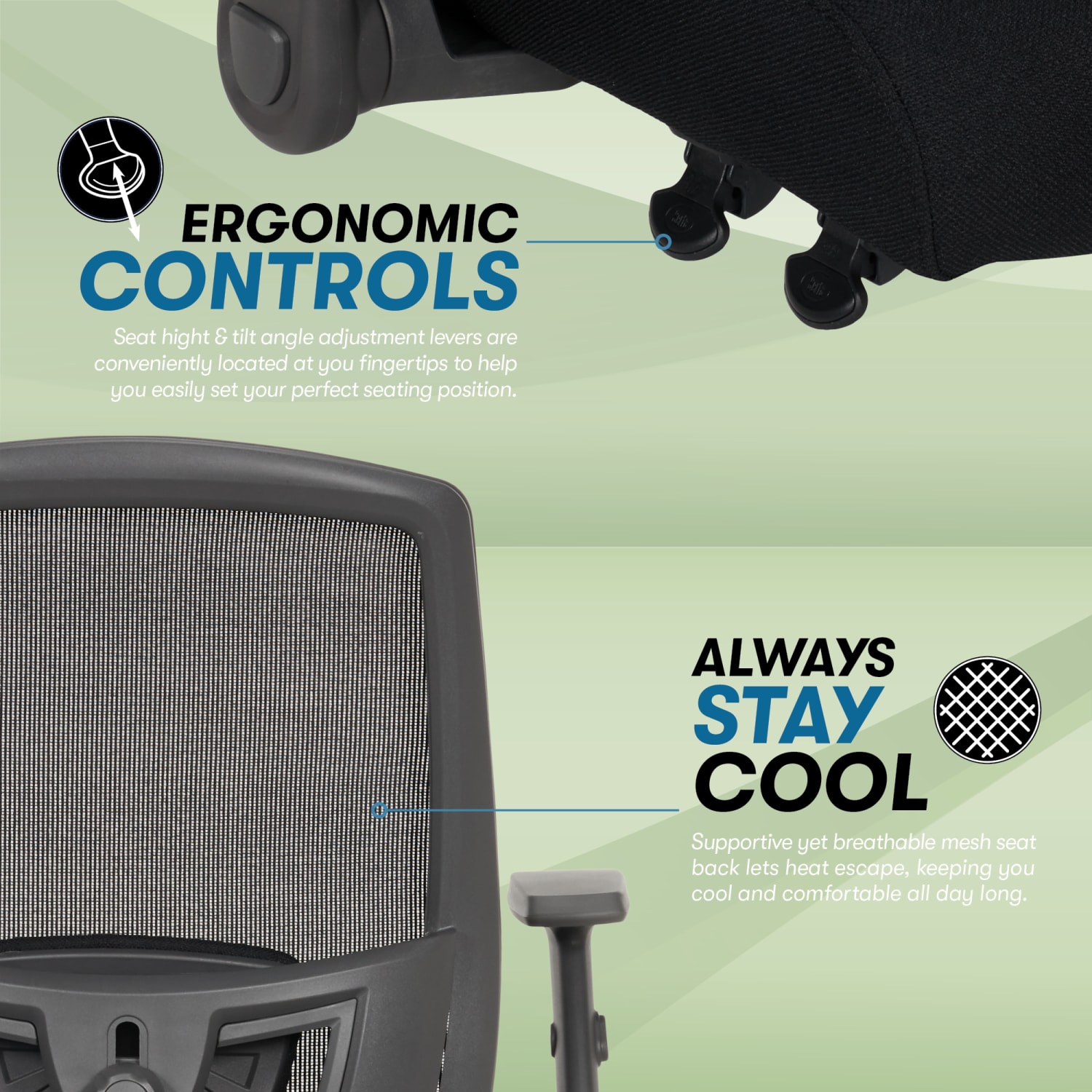 Serta SitTrue Rayne Ergonomic MeshFabric Mid Back Task Chair Black PopularChairscom