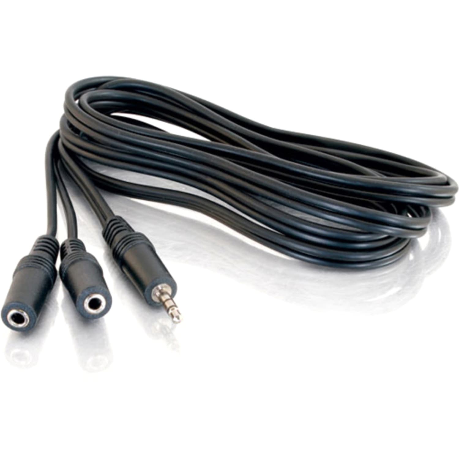 C2G 6ft One 3.5mm Stereo Male to Two 3.5mm Stereo Female Y-Cable, 40427 - Image 3