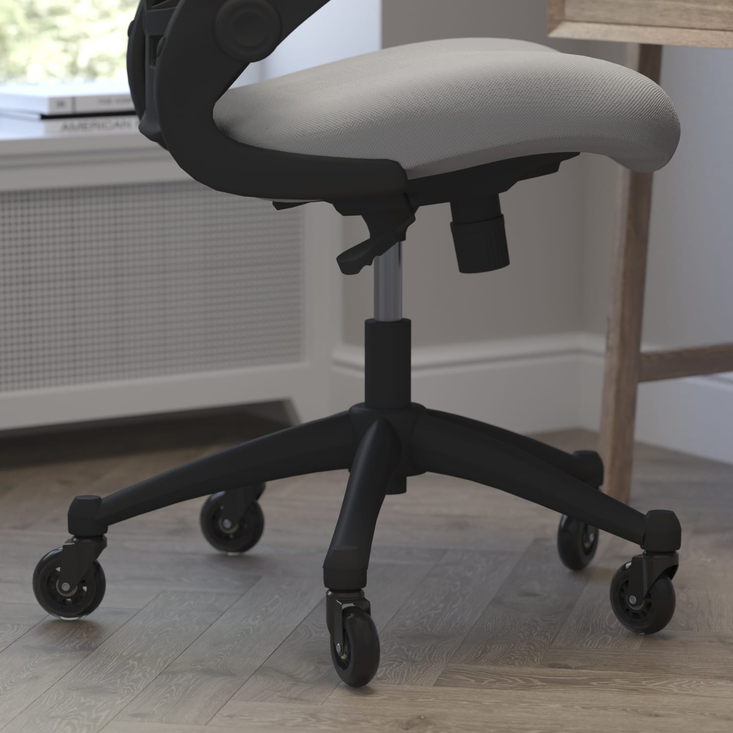 Flash Furniture Kelista Ergonomic Mesh MidBack Swivel Task Chair Dark GrayBlack PopularChairscom Flash Furniture Kelista Ergonomic Mesh Mid Back Swivel Task Chair Dark GrayBlack PopularChairscom
