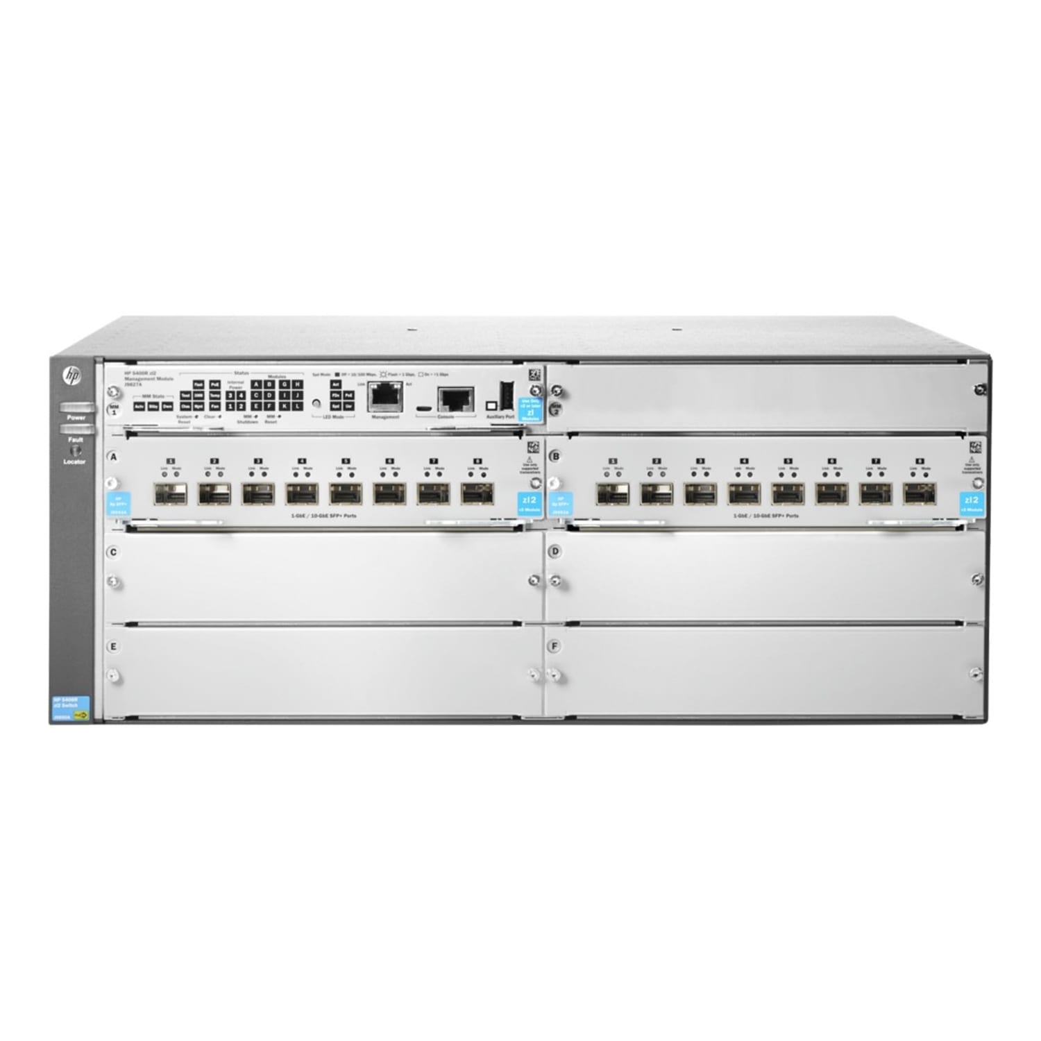 HPE 5406R 16-port SFP+ (No PSU) v3 zl2 Switch - Manageable - 10 Gigabit Ethernet - 10GBase-X - 3 Layer Supported - Modular - Optical Fiber - 4U - Rack-mountable - Lifetime Limited Warranty - Image 3