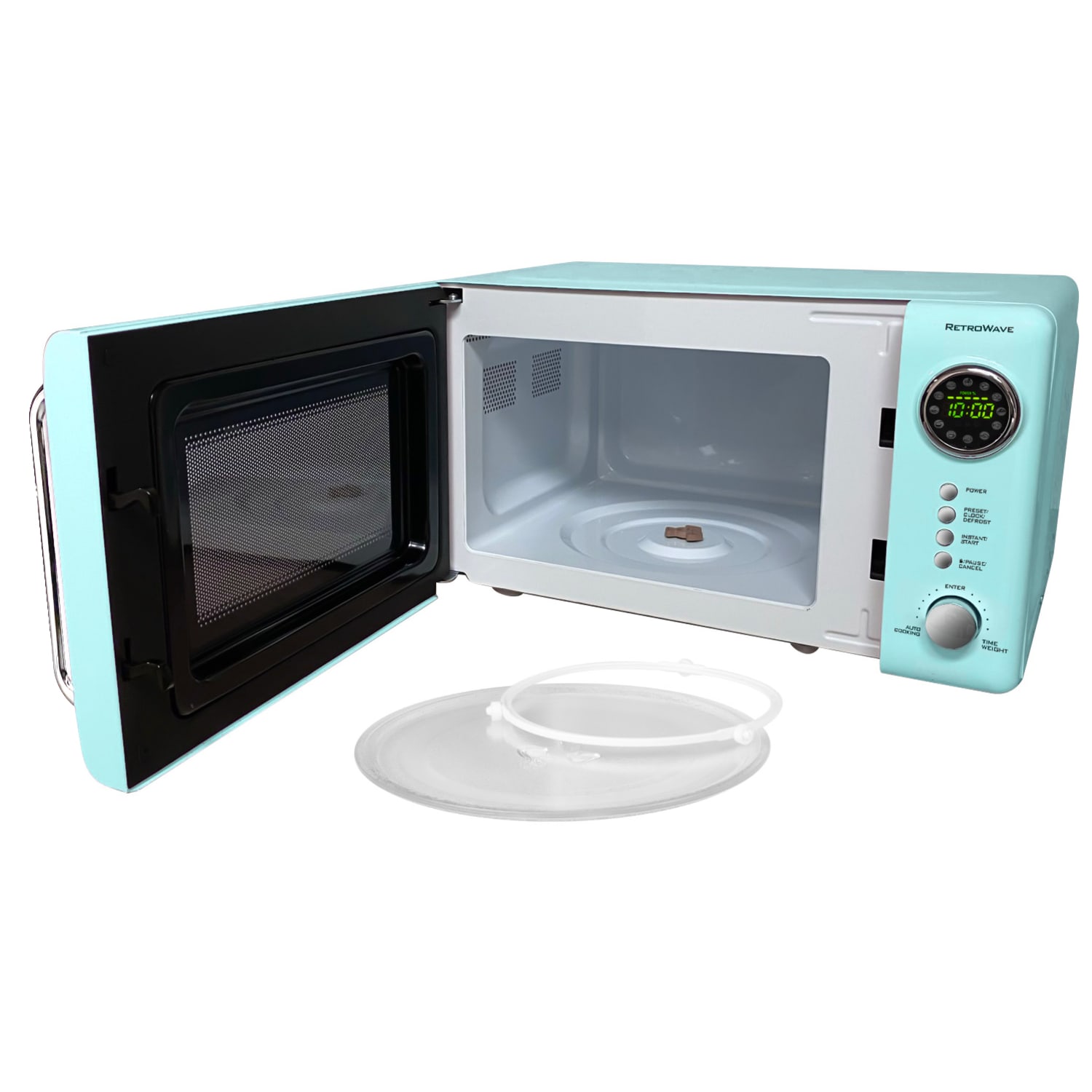 Nostalgia NRMO7AQ6A Retro Microwave, 0.7 Cu. Ft., Aqua - Image 4