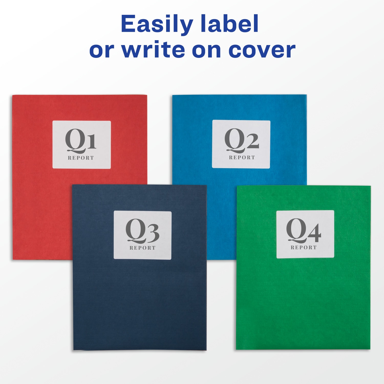 Avery Paper 2-Pocket Folders, 8-1/2in x 11in, Red, Pack Of 125 Folders - Image 3