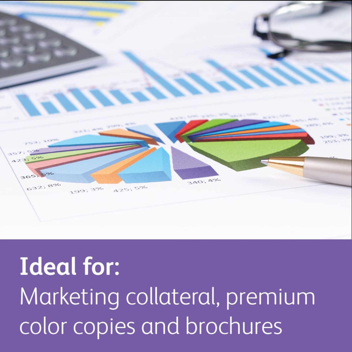 Xerox Bold Digital Printing Paper, 1 Ream, Letter Size (8 1/2in x 11in), 98 (U.S.) Brightness, 24 Lb, FSC Certified, Ream Of 500 sheets - Image 6