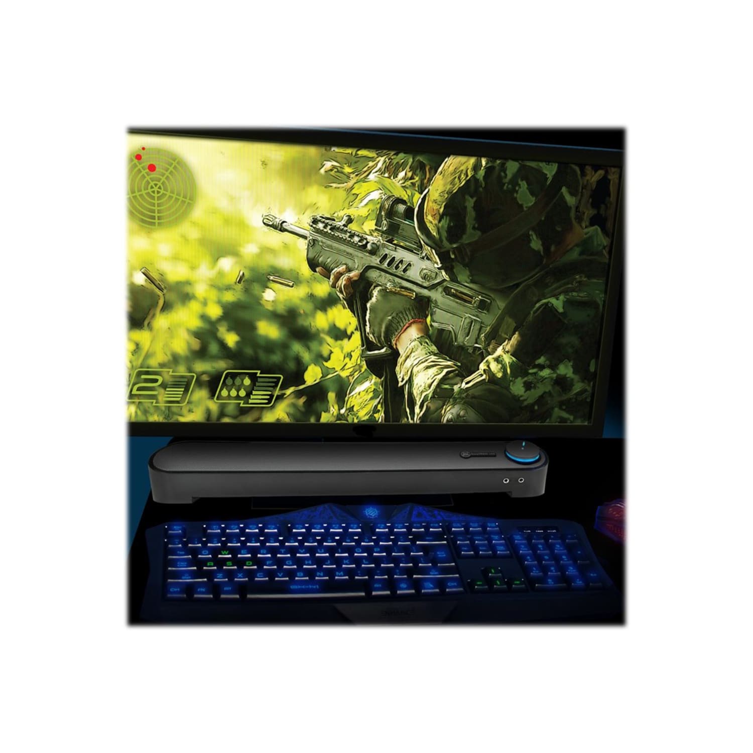 GOgroove SonaVERSE UBR - Sound bar - for PC - 6 Watt - gray, black - Image 4